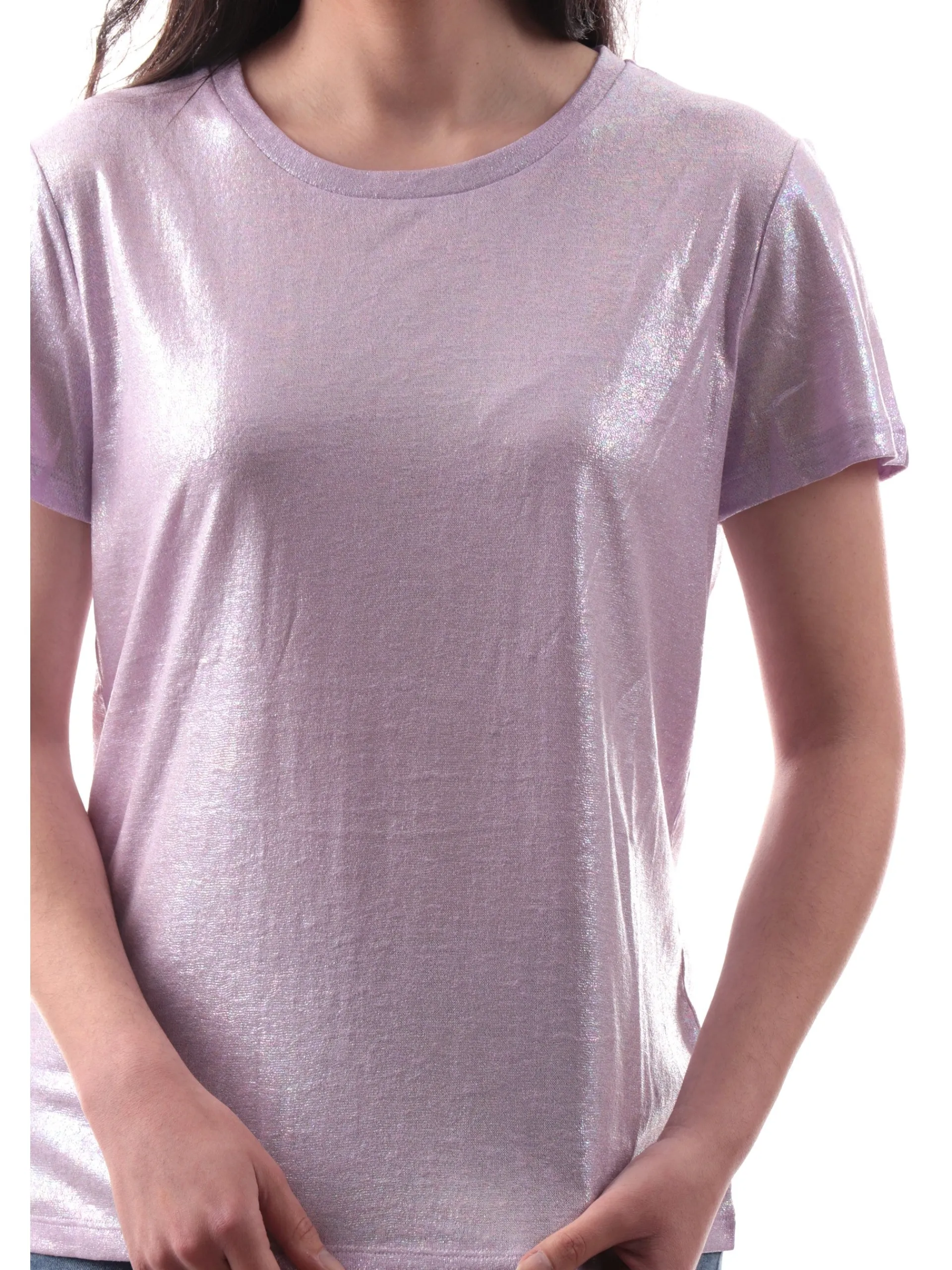 MOLLYBRACKEN T-Shirt*Maglia Molly Bracken lilla da donna TS103DP