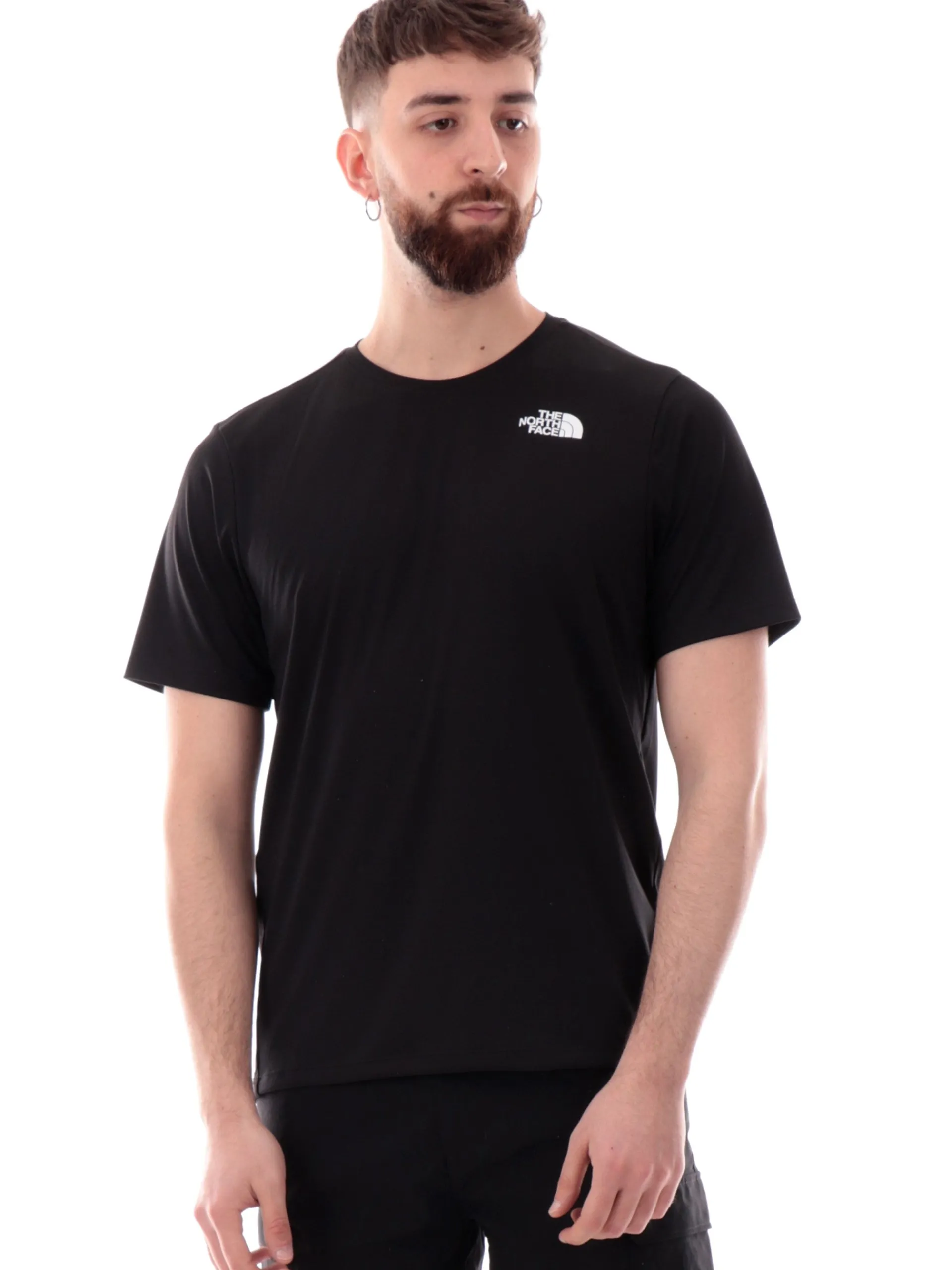 THE NORTH FACE T-Shirt*Maglia North Face nera tecnica da uomo tessuto traspirante NF0A894B