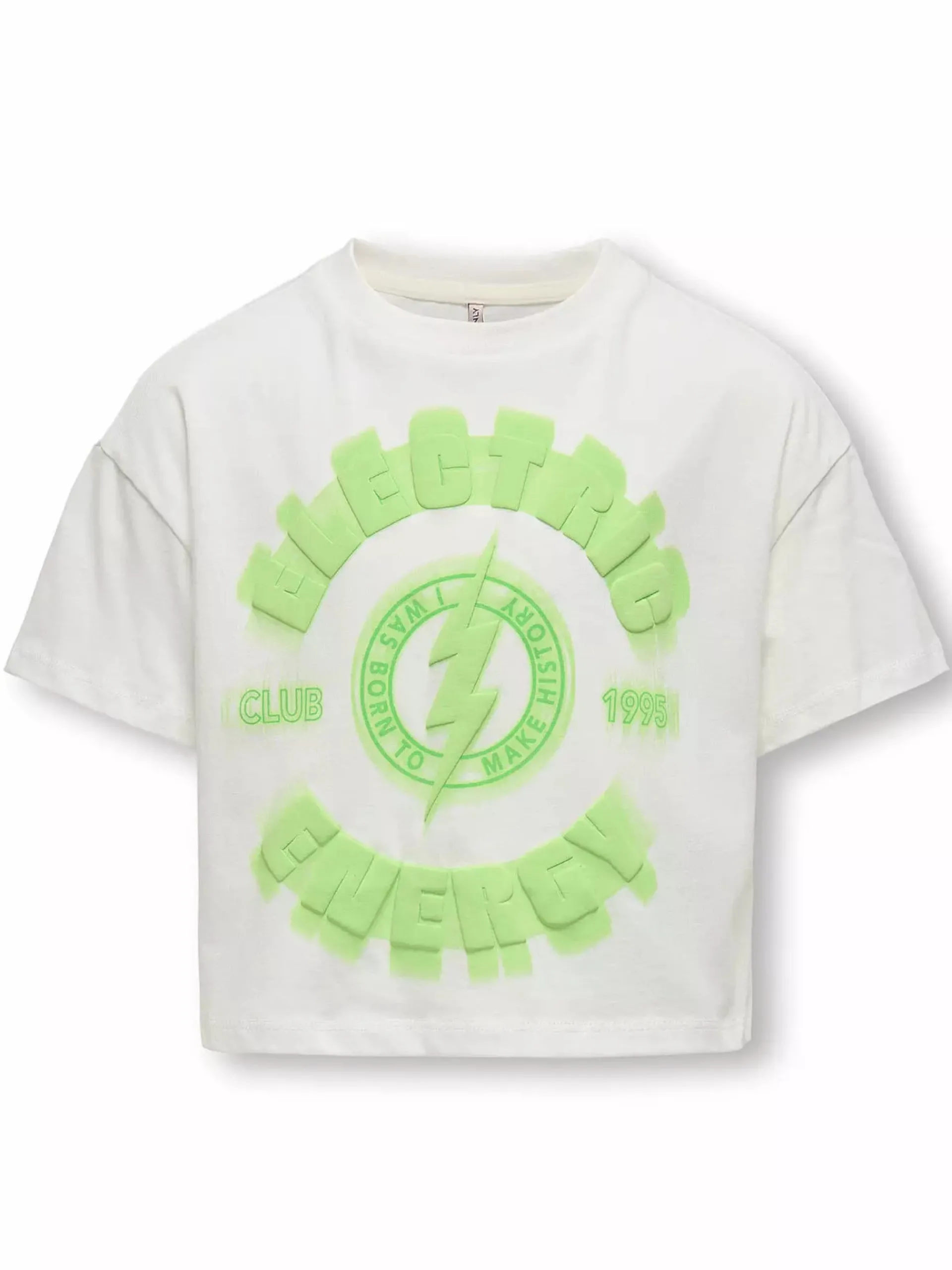 ONLY T-Shirt*Maglia bianca vestibilità morbida da bambina con patch Electric 15347328
