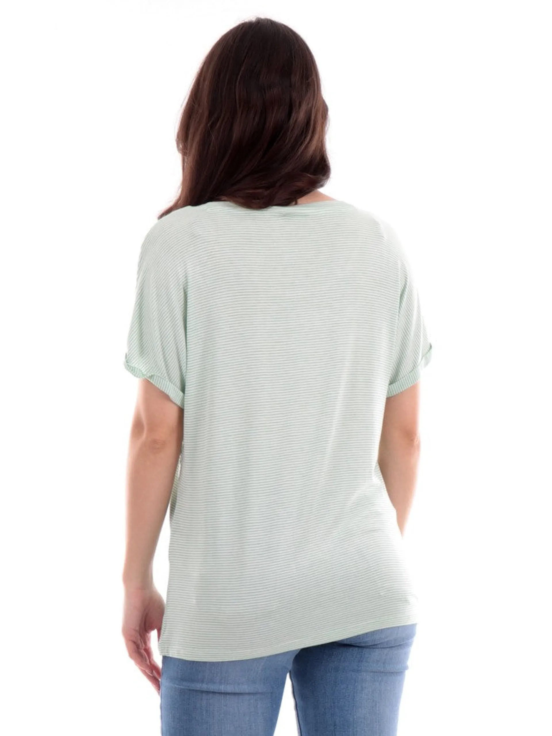 ONLY Maglie*Maglia verde da donna a righe 15285150