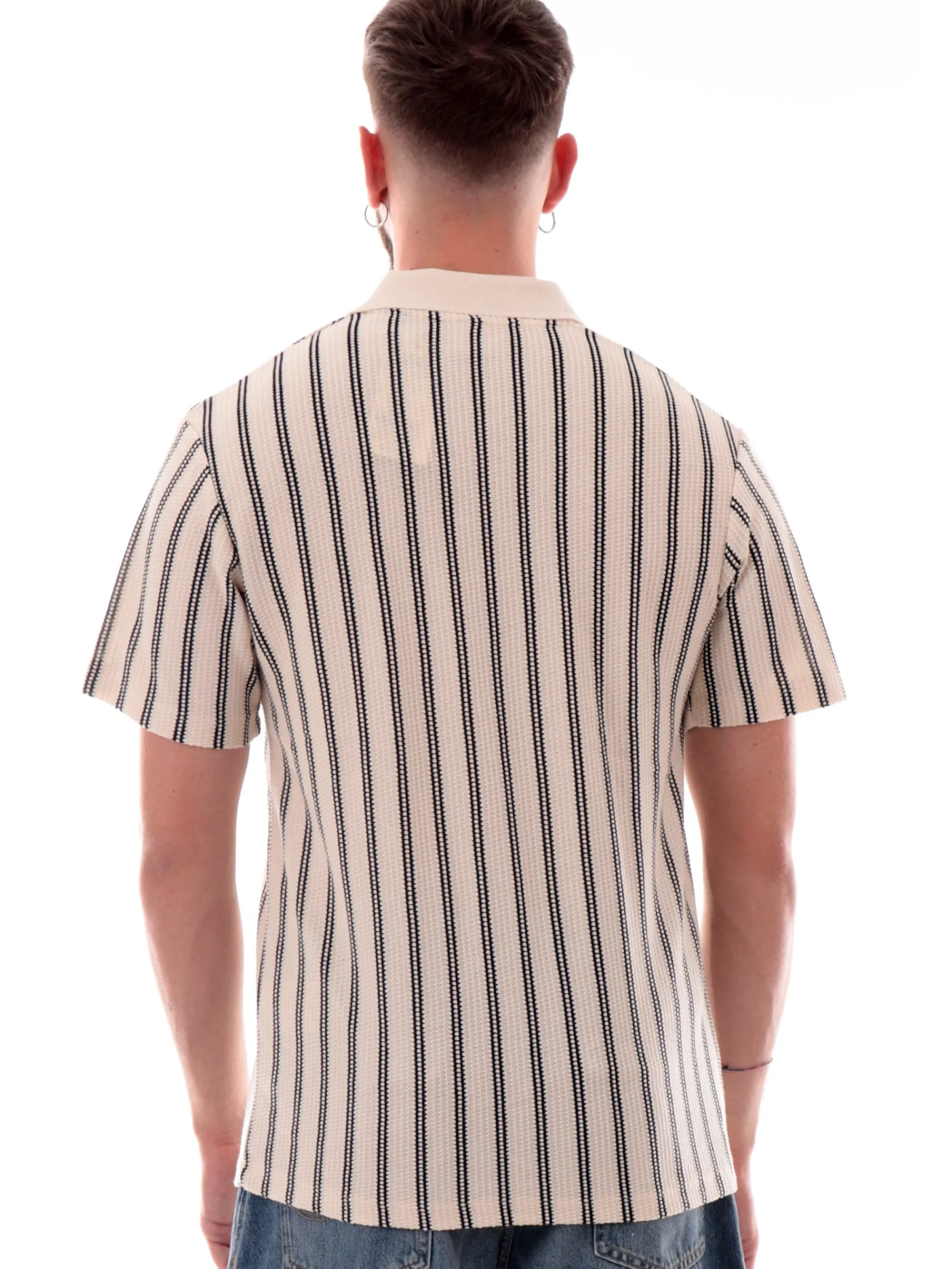 JACK&JONES Polo*Maglia Polo jack Jones Beige e Nera da uomo filo 12276317