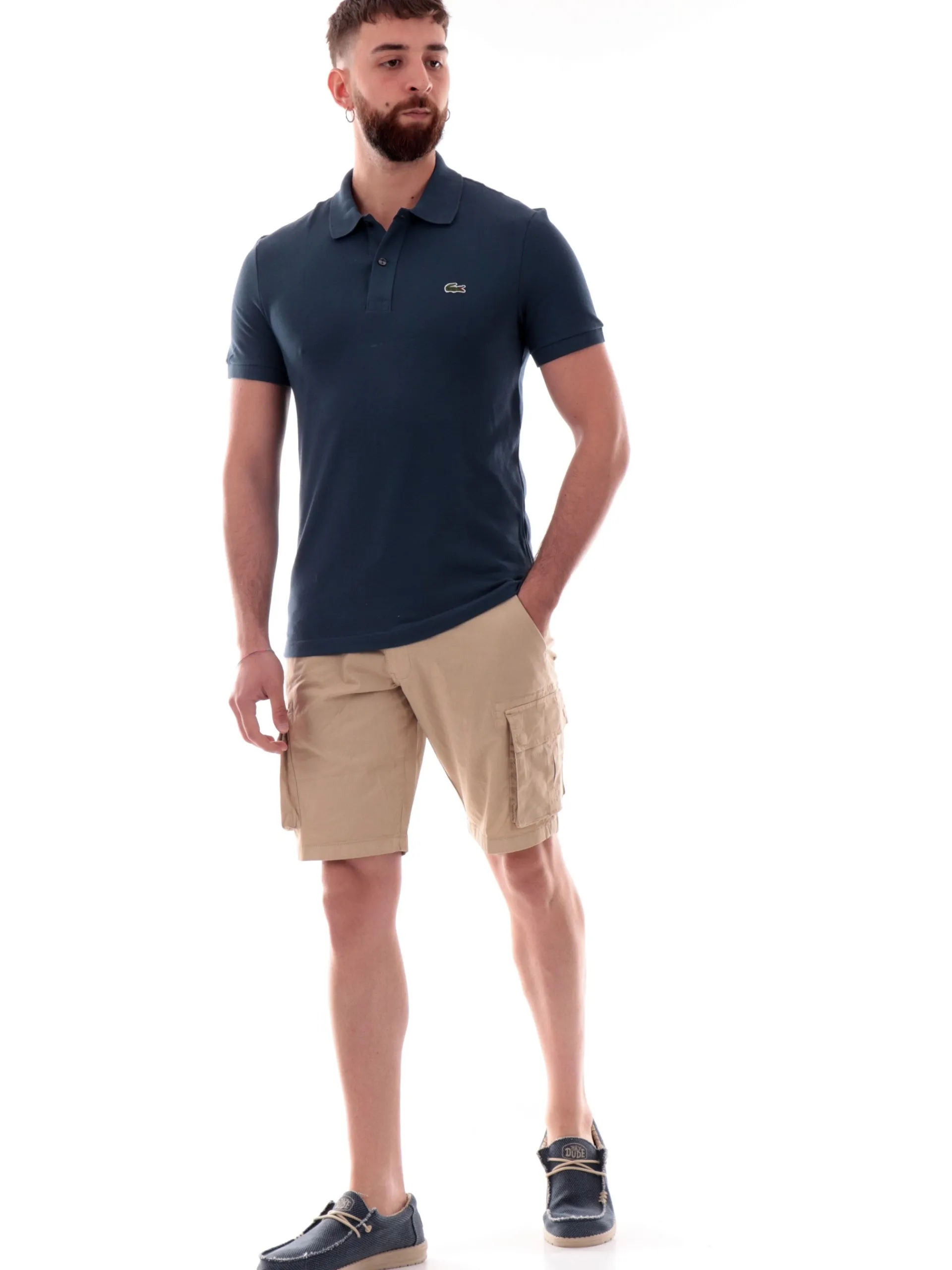 LACOSTE Polo*Maglia Polo blu da uomo slim Fit 4012
