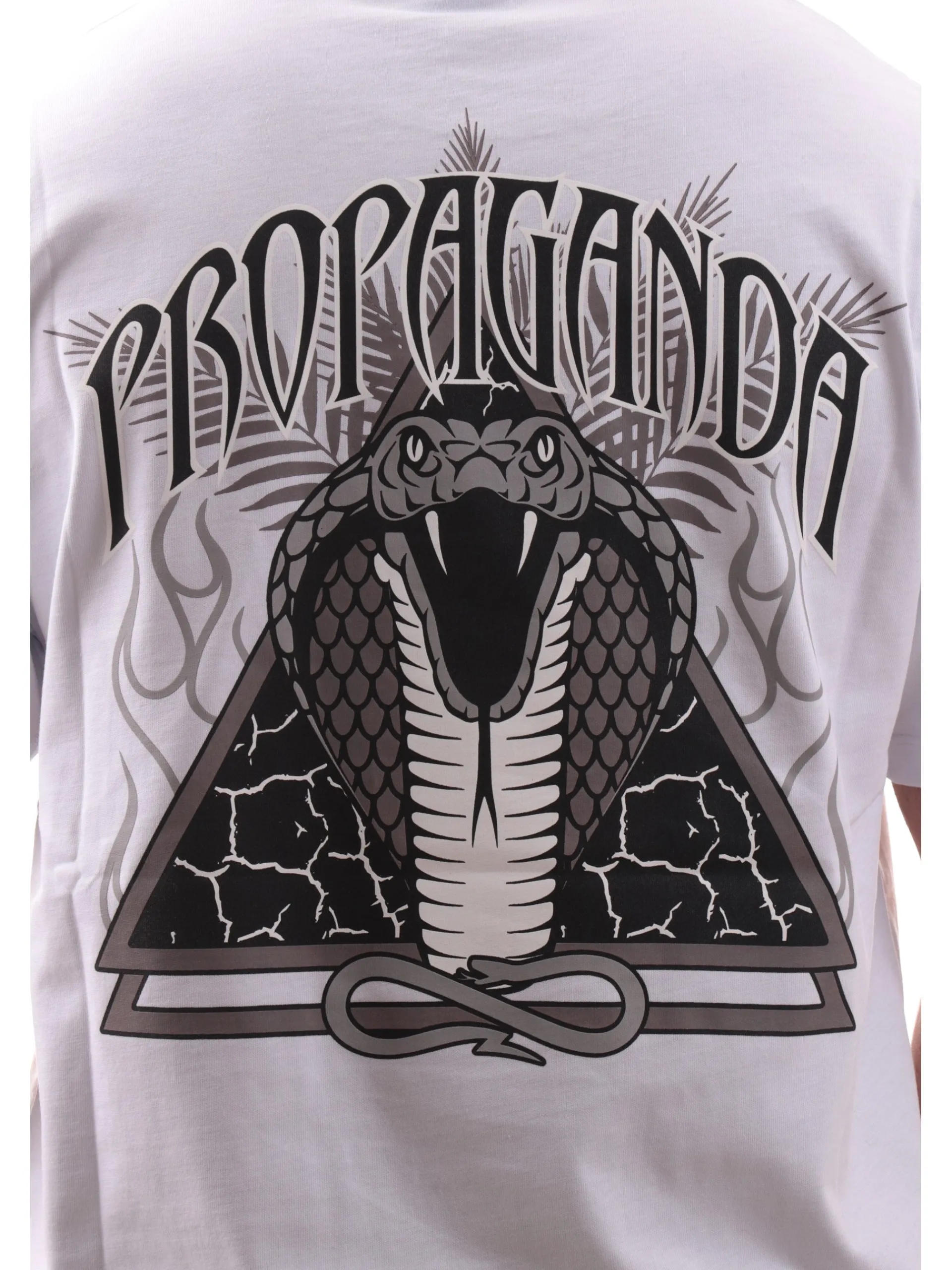 PROPAGANDA T-Shirt*Maglia bianca Triangle Cobrahm 25SSPRTS