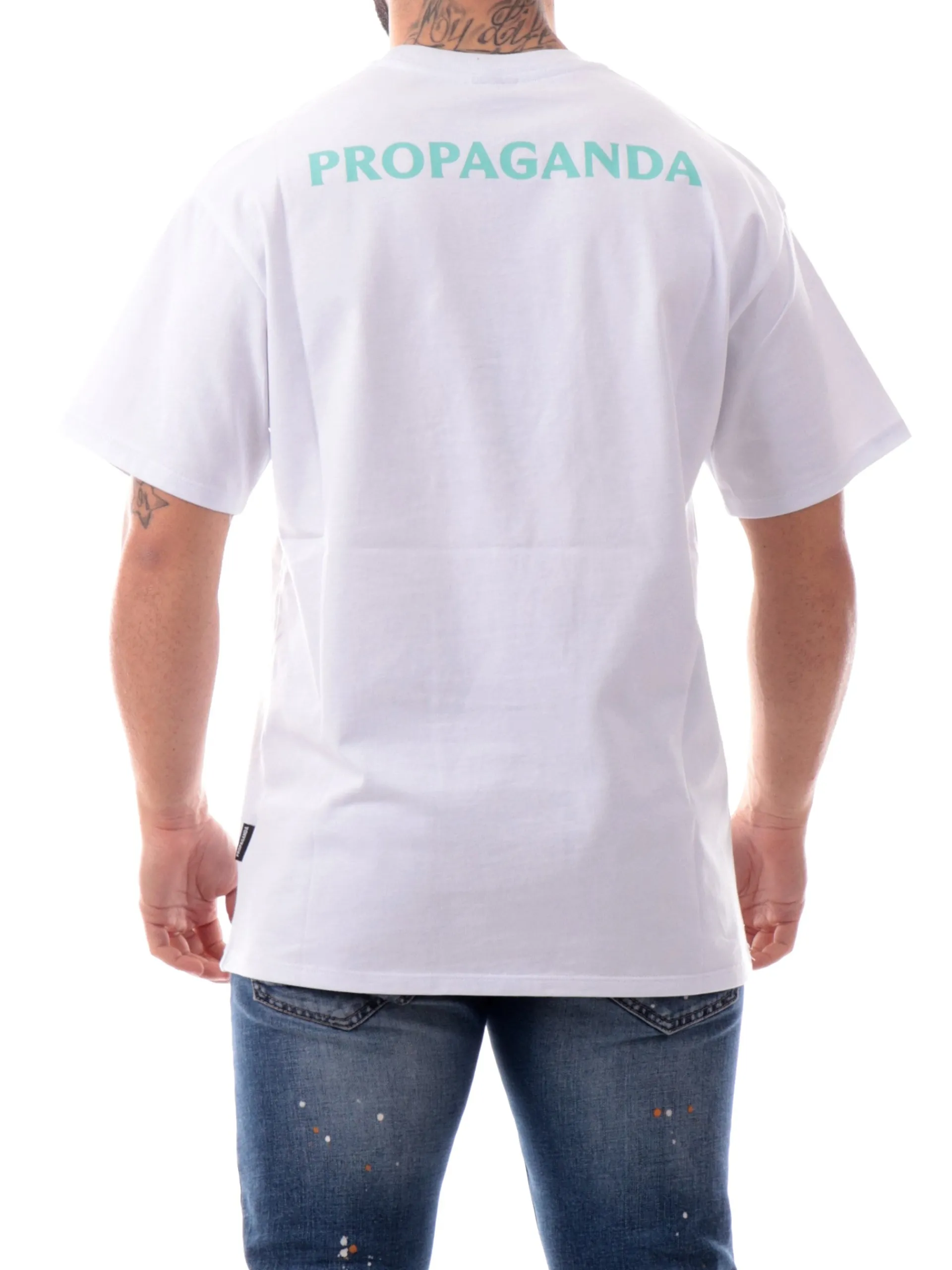PROPAGANDA T-Shirt*Maglia bianca Triangle Panther 25SSPRTS