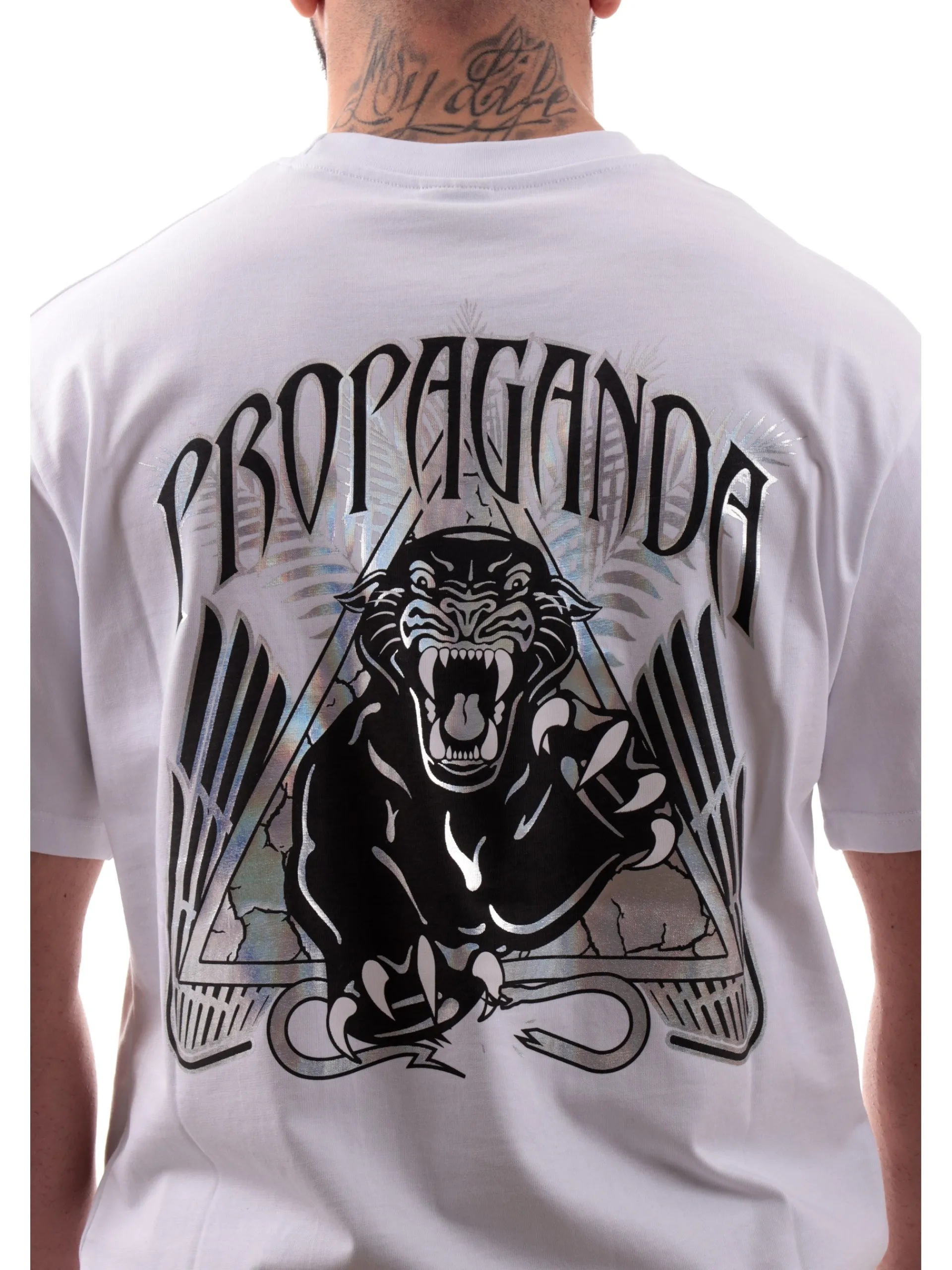 PROPAGANDA T-Shirt*Maglia bianca Triangle Panther 25SSPRTS