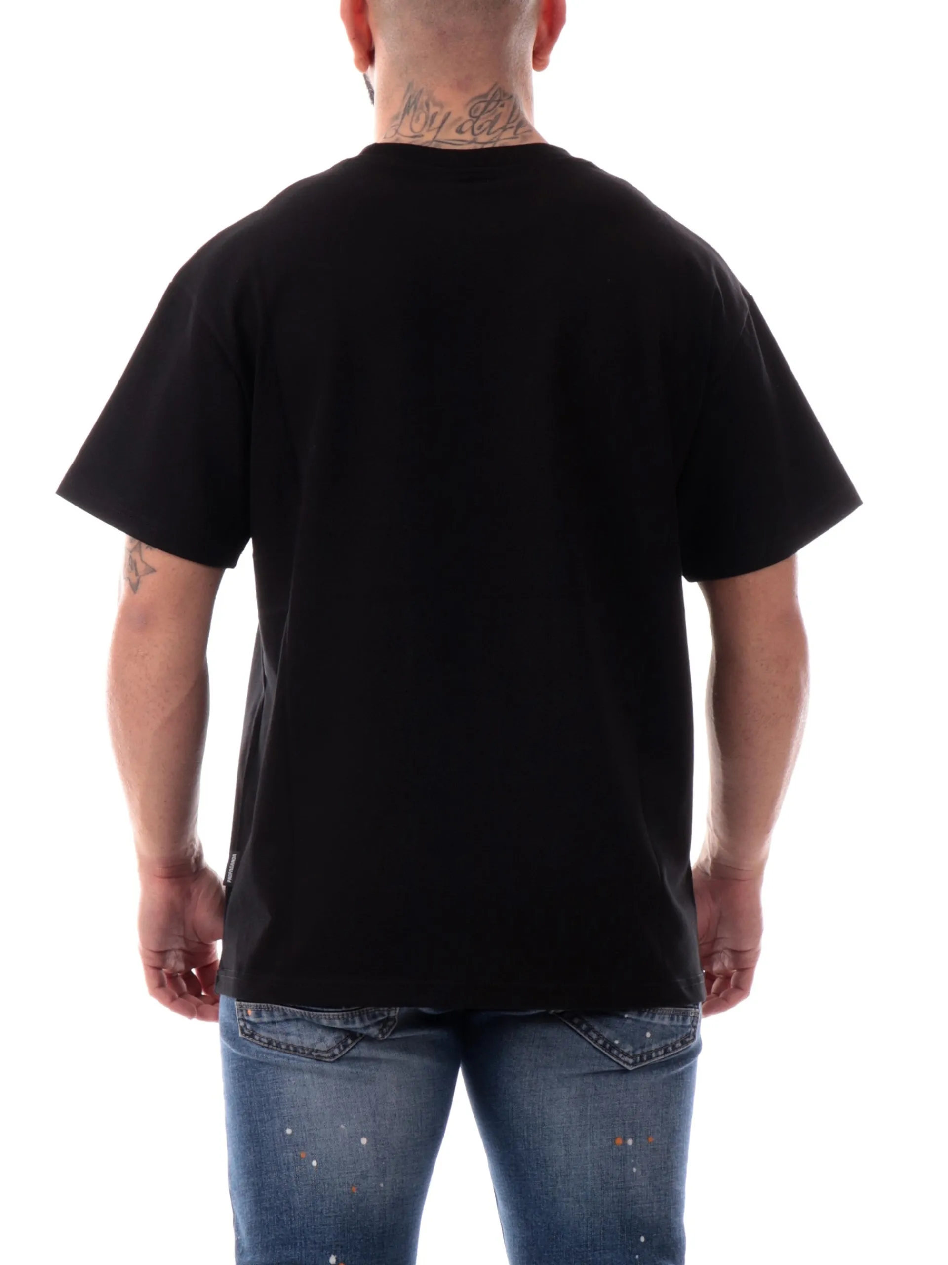 PROPAGANDA T-Shirt*Maglia nera Label Pocket 25SSPRTS