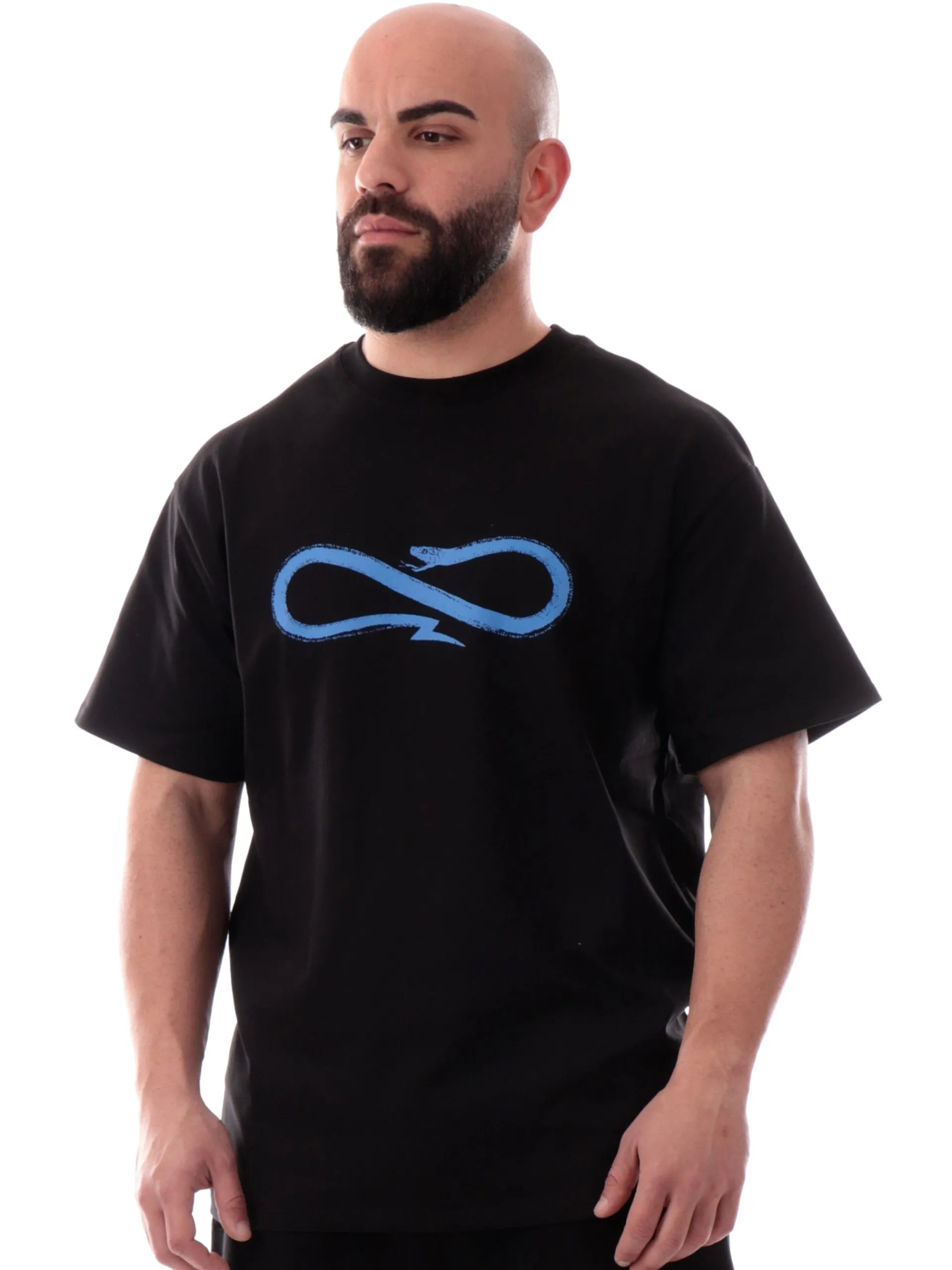 PROPAGANDA T-Shirt*Maglia nera Logo Classic blu 25SSPRTS