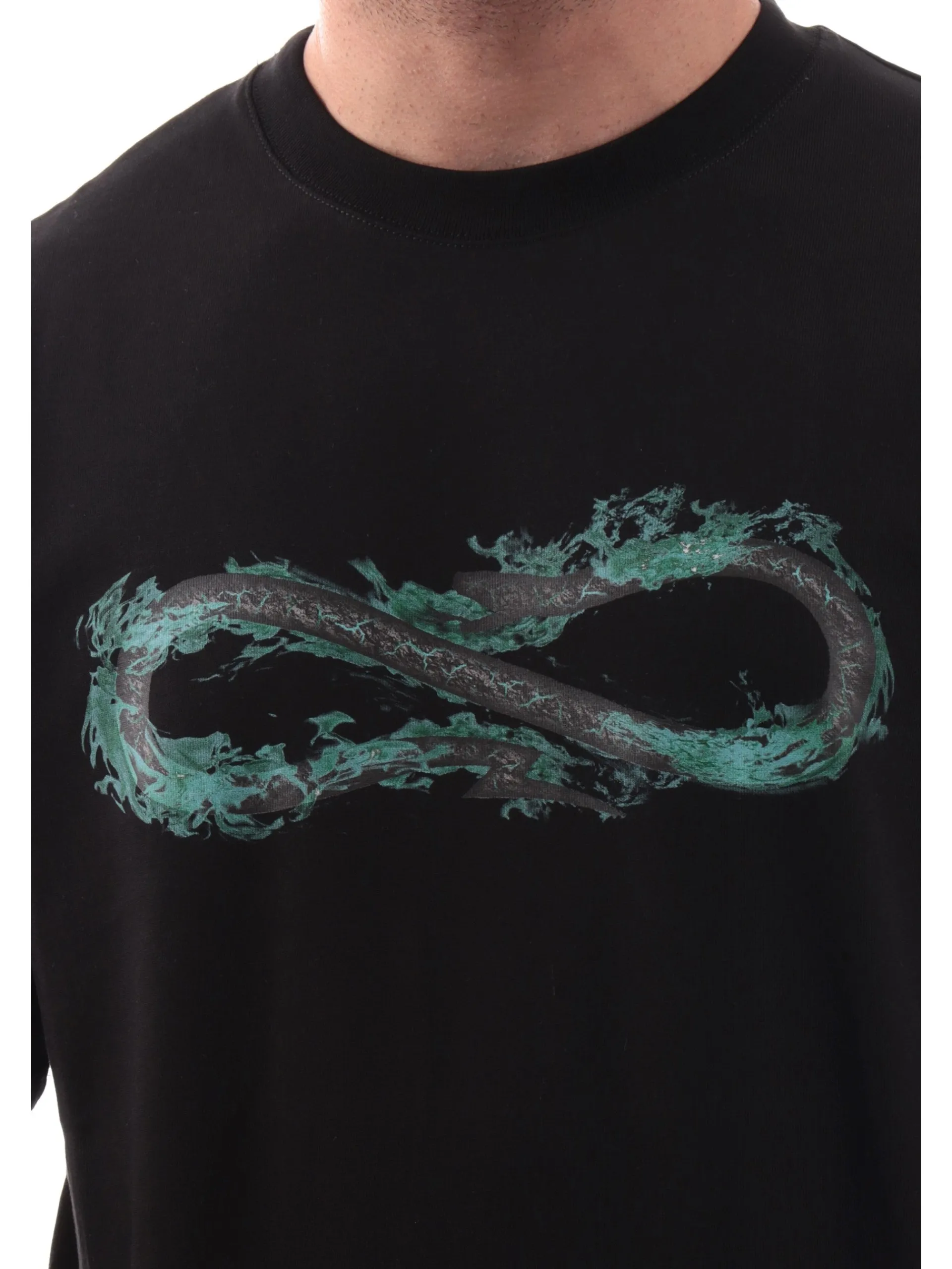 PROPAGANDA T-Shirt*Maglia nera Logo Fire 25SSPRTS