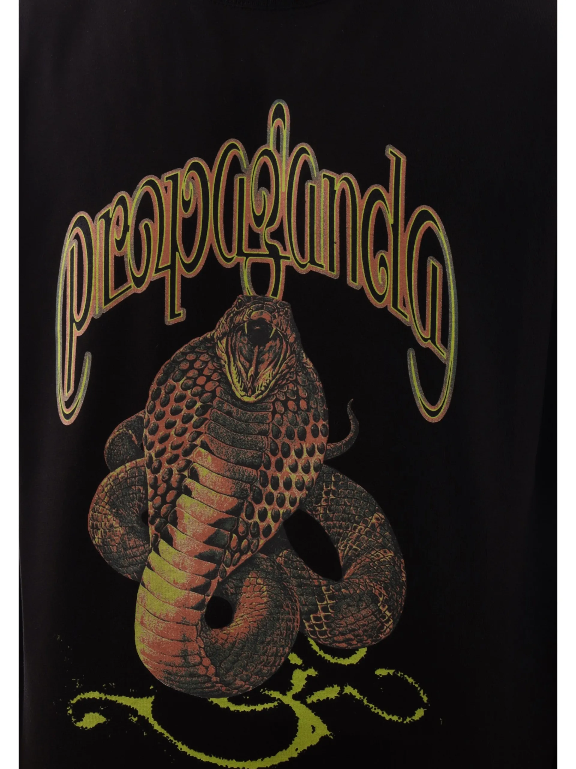 PROPAGANDA T-Shirt*Maglia nera Reptile 25SSPRTS