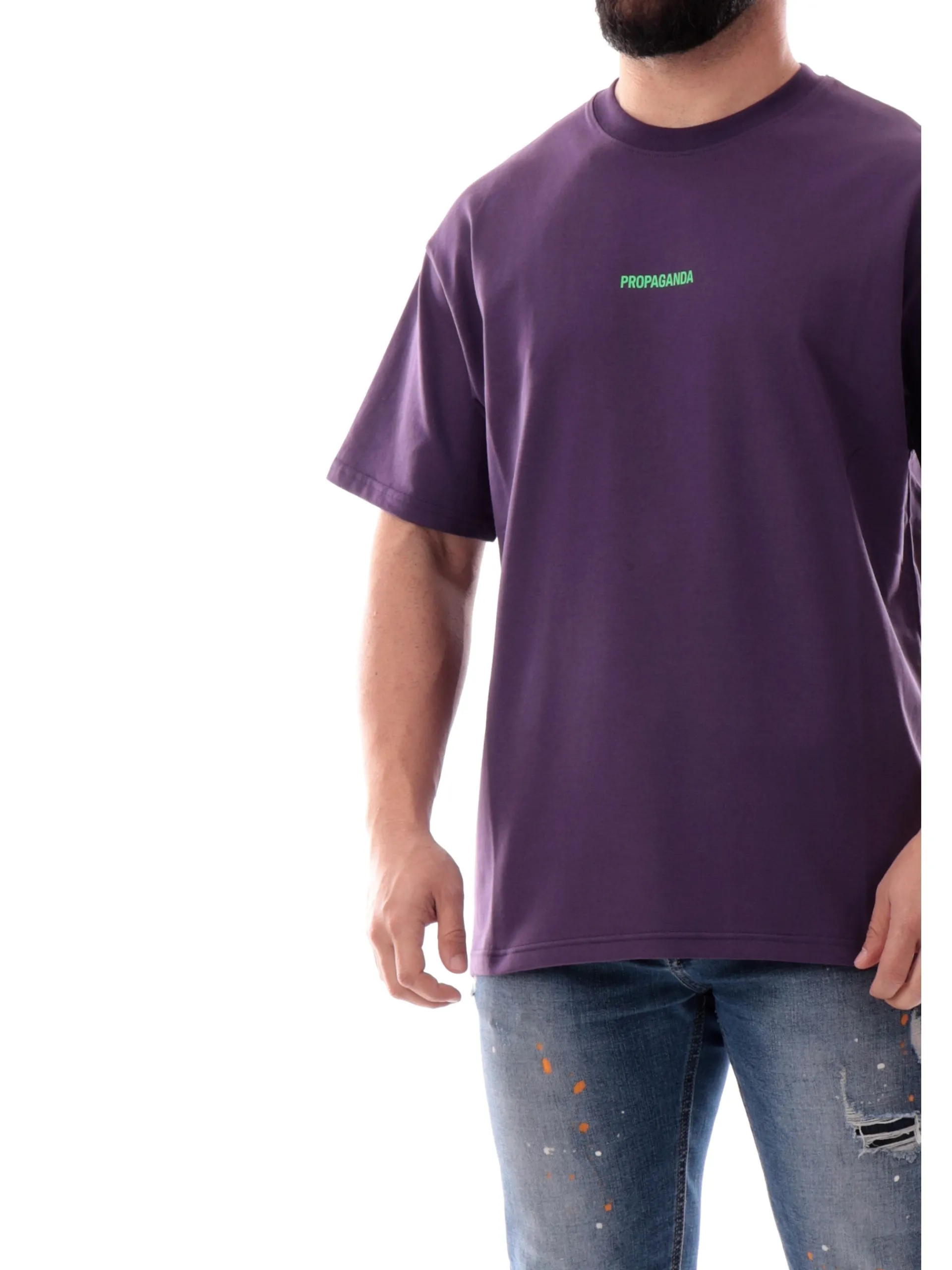 PROPAGANDA T-Shirt*Maglia viola Ribs Flame 25SSPRTS