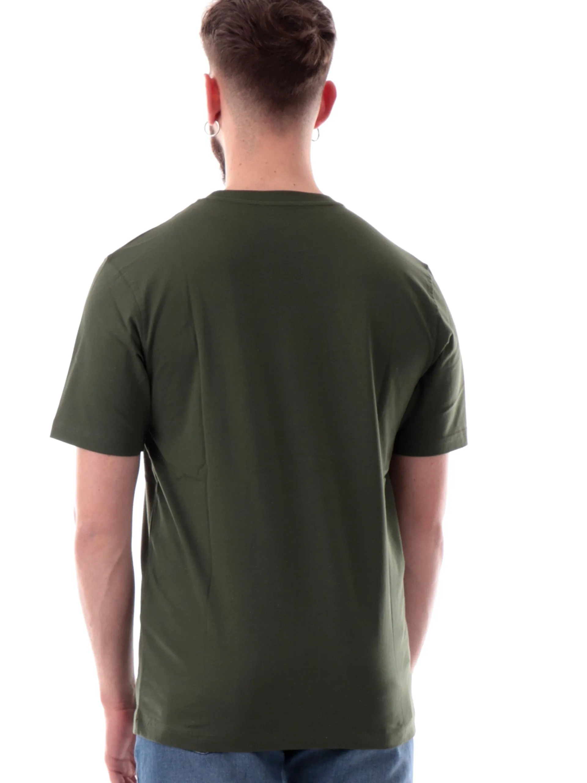REFRIGIWEAR T-Shirt*Maglia Pierce verde da uomo con taschino e logo T22600