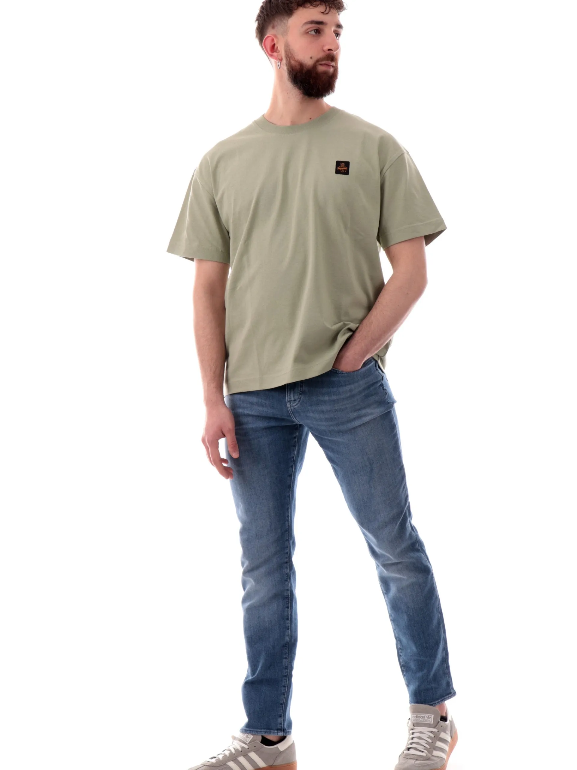 REFRIGIWEAR T-Shirt*Maglia verde da uomo Dublin vestibilità morbida T63500
