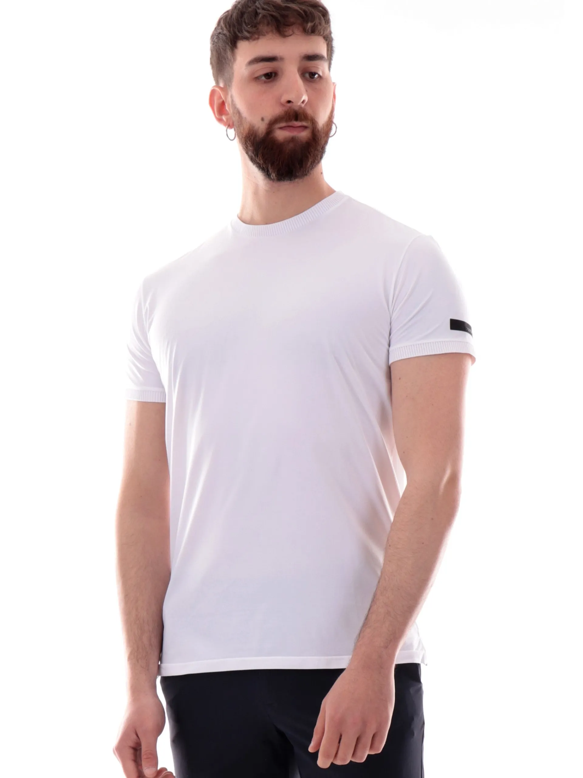RRD Maglie*Maglia bianca Oxford GDY Shirty da uomo inserti a costine 25206