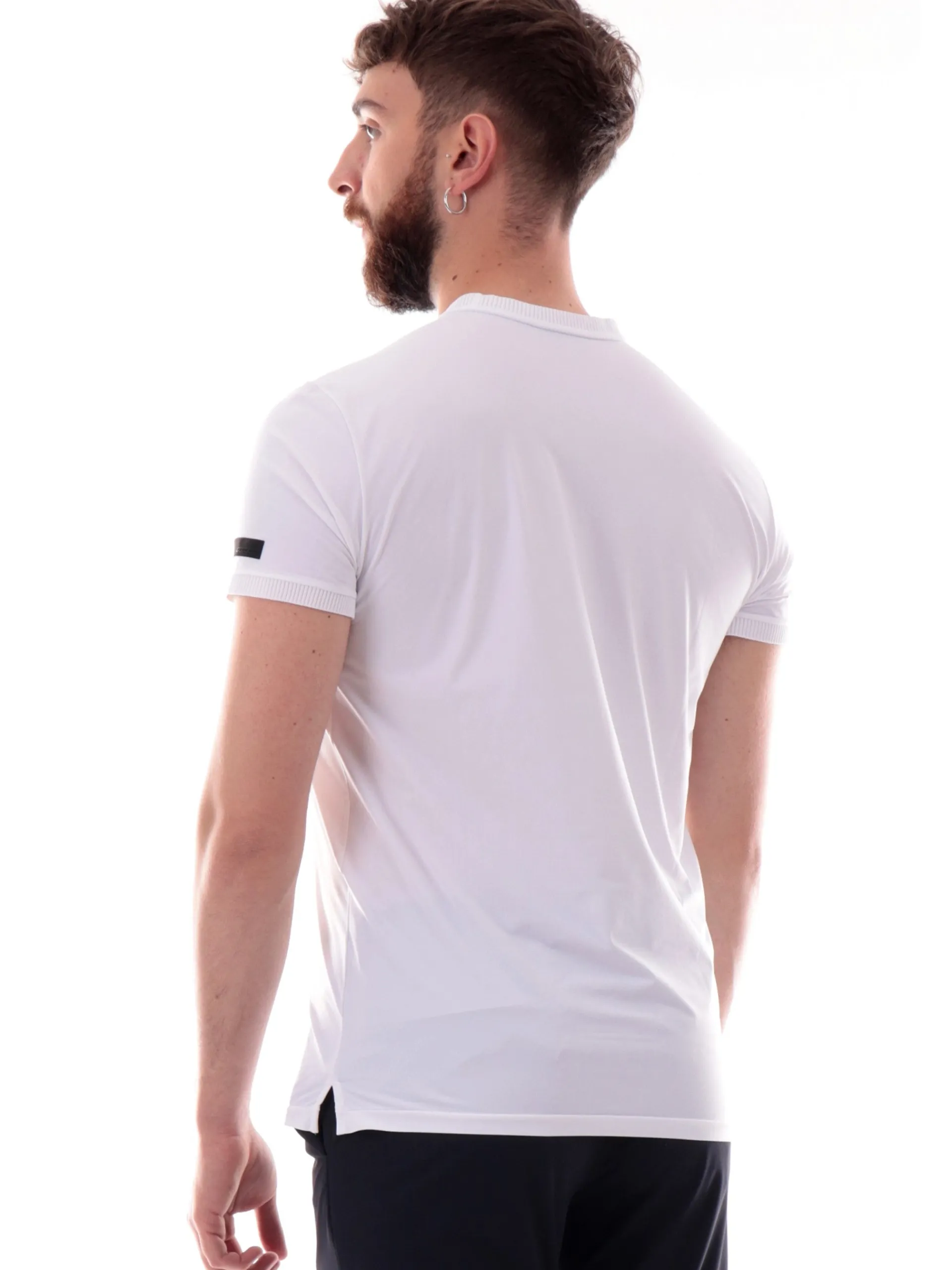 RRD Maglie*Maglia bianca Oxford GDY Shirty da uomo inserti a costine 25206