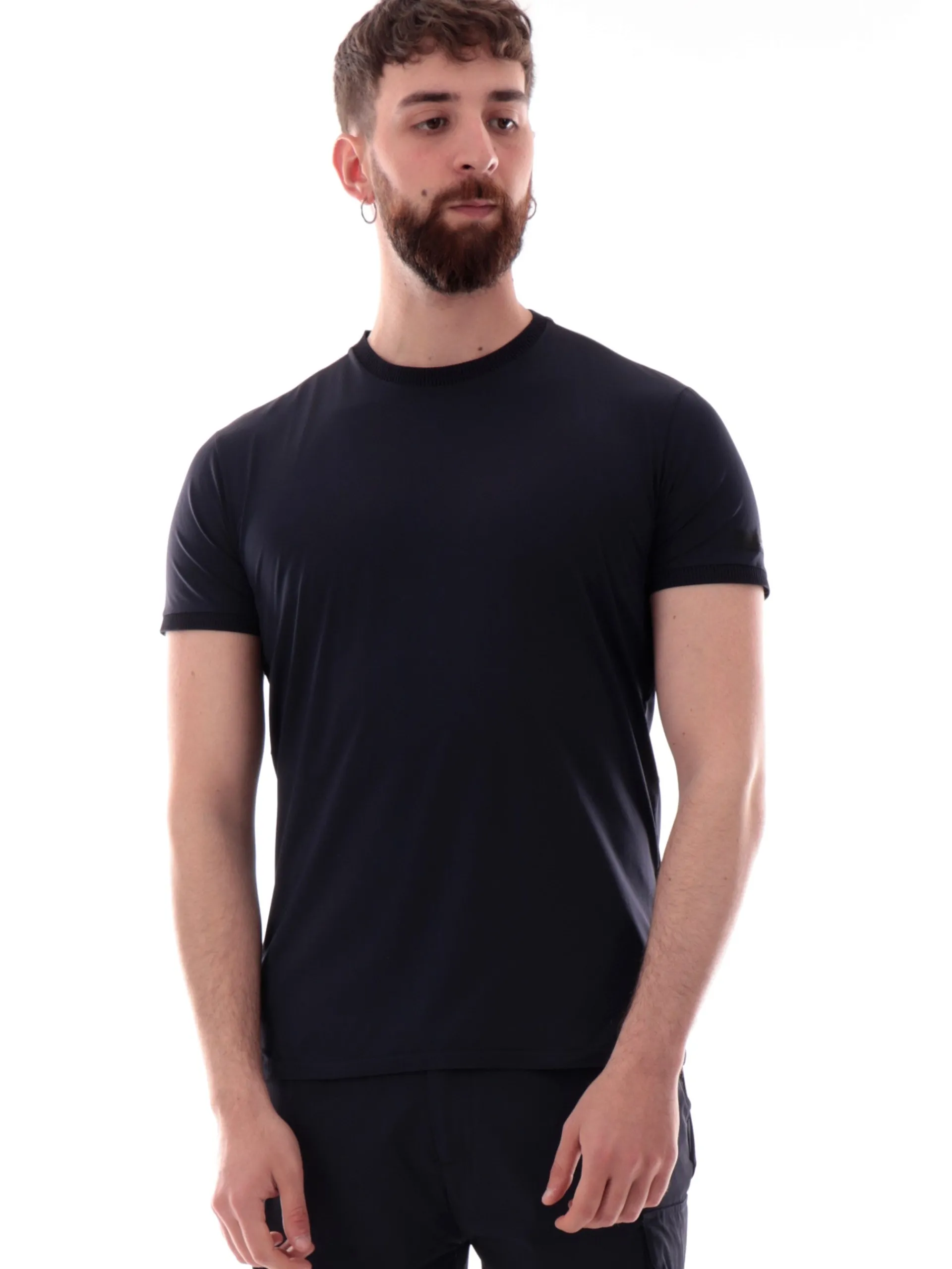 RRD Maglie*Maglia blu Oxford GDY Shirty da uomo tessuto tecnico inserti a costine 25206