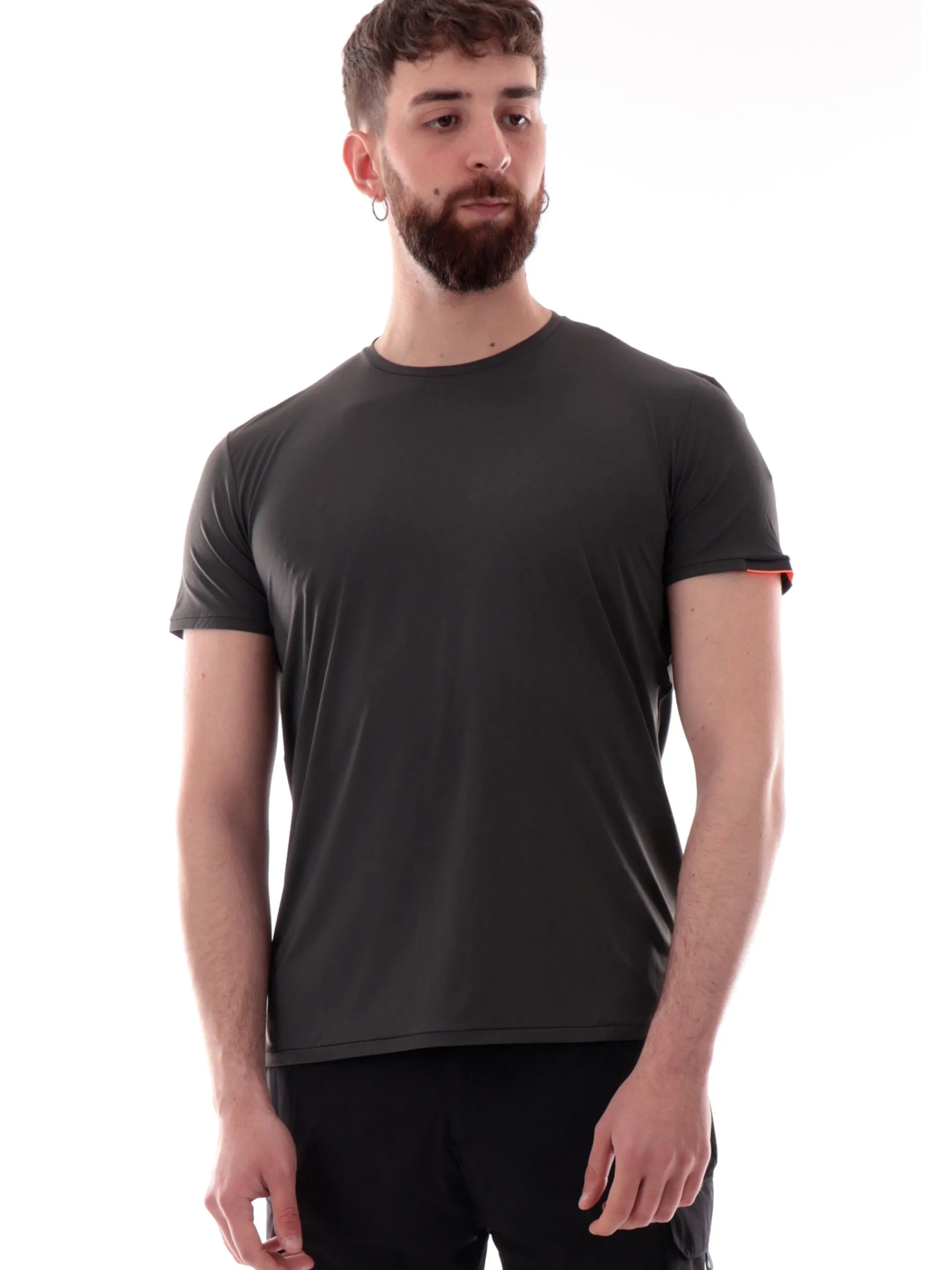 RRD Maglie*Maglia verde Oxford Logo Shirty da uomo con banda logata 25216