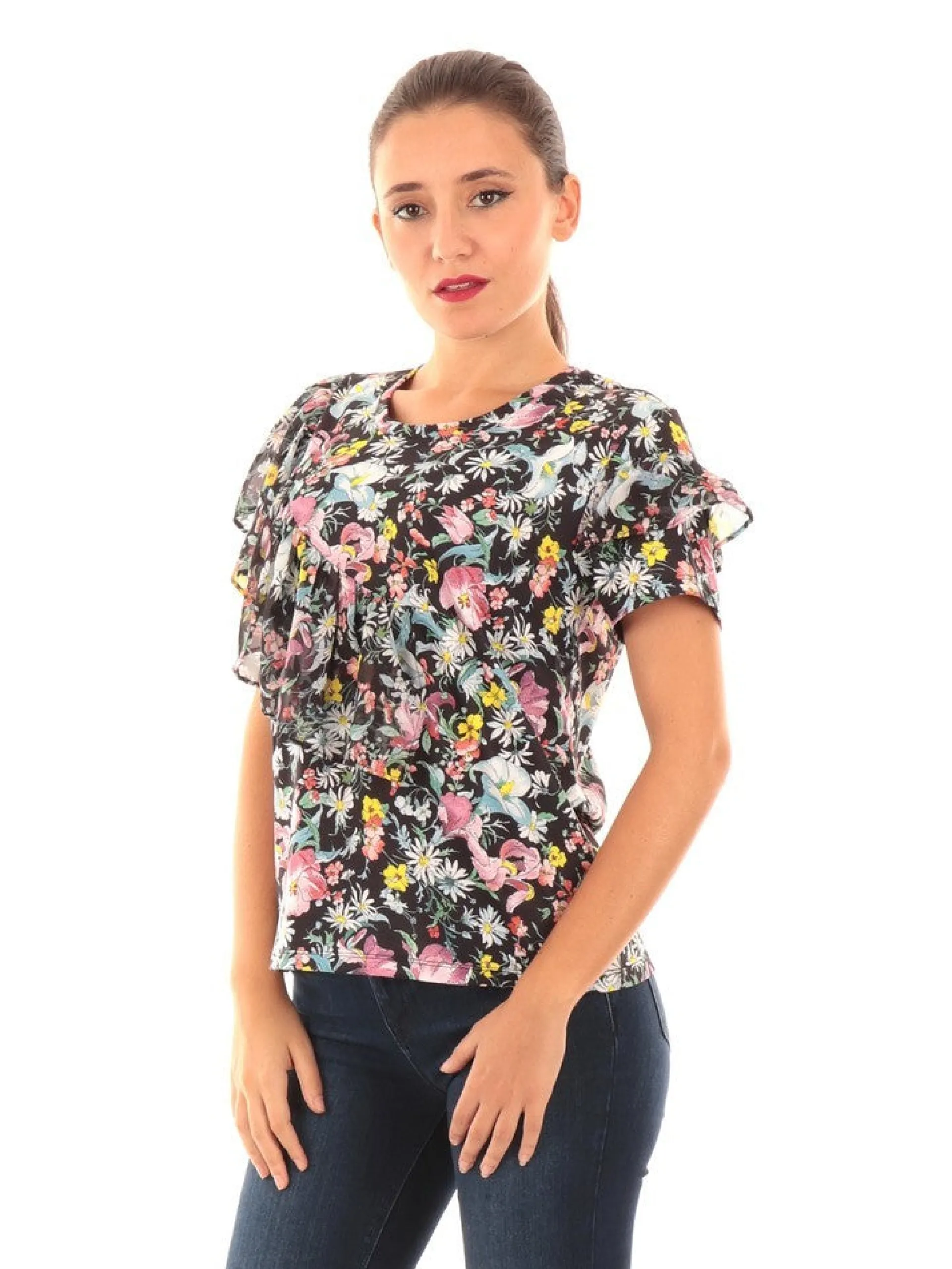SILVIAN HEACH T-Shirt*Maglia Tinguipaya nera da donna