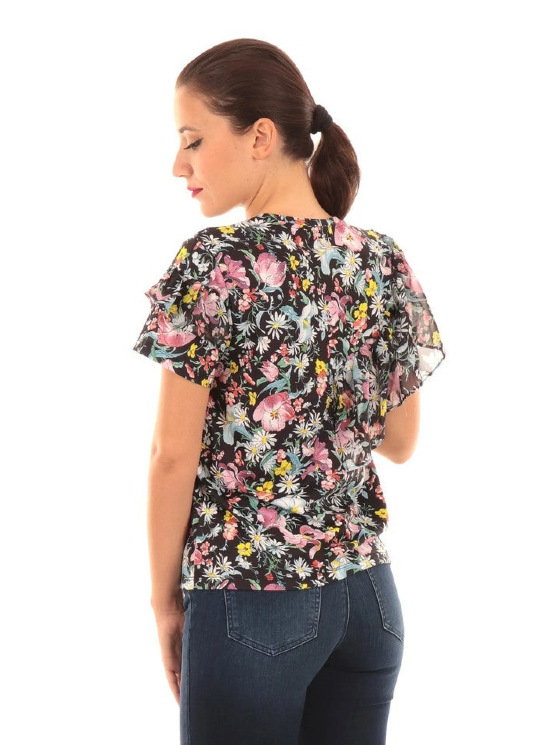 SILVIAN HEACH T-Shirt*Maglia Tinguipaya nera da donna
