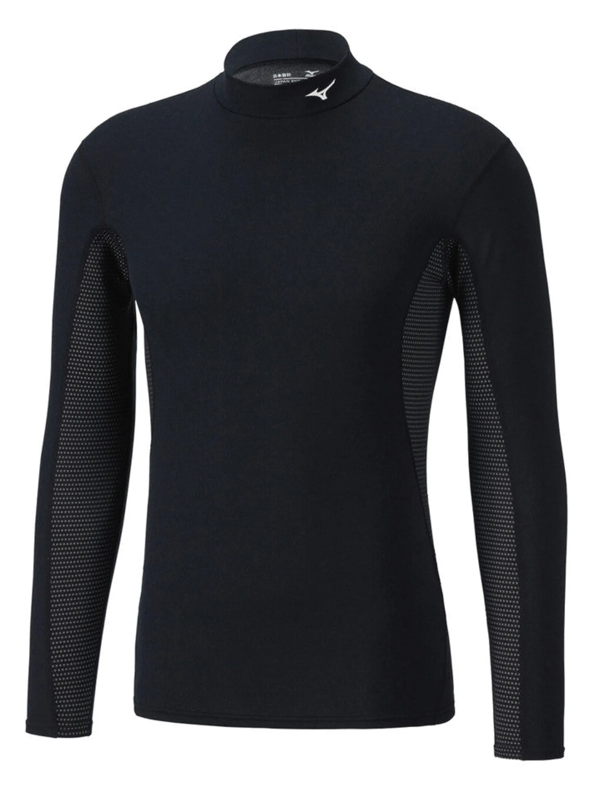 MIZUNO Abbigliamento*Maglia termica nera da uomo Mid Weight H/Neck Shirt A2GAA55