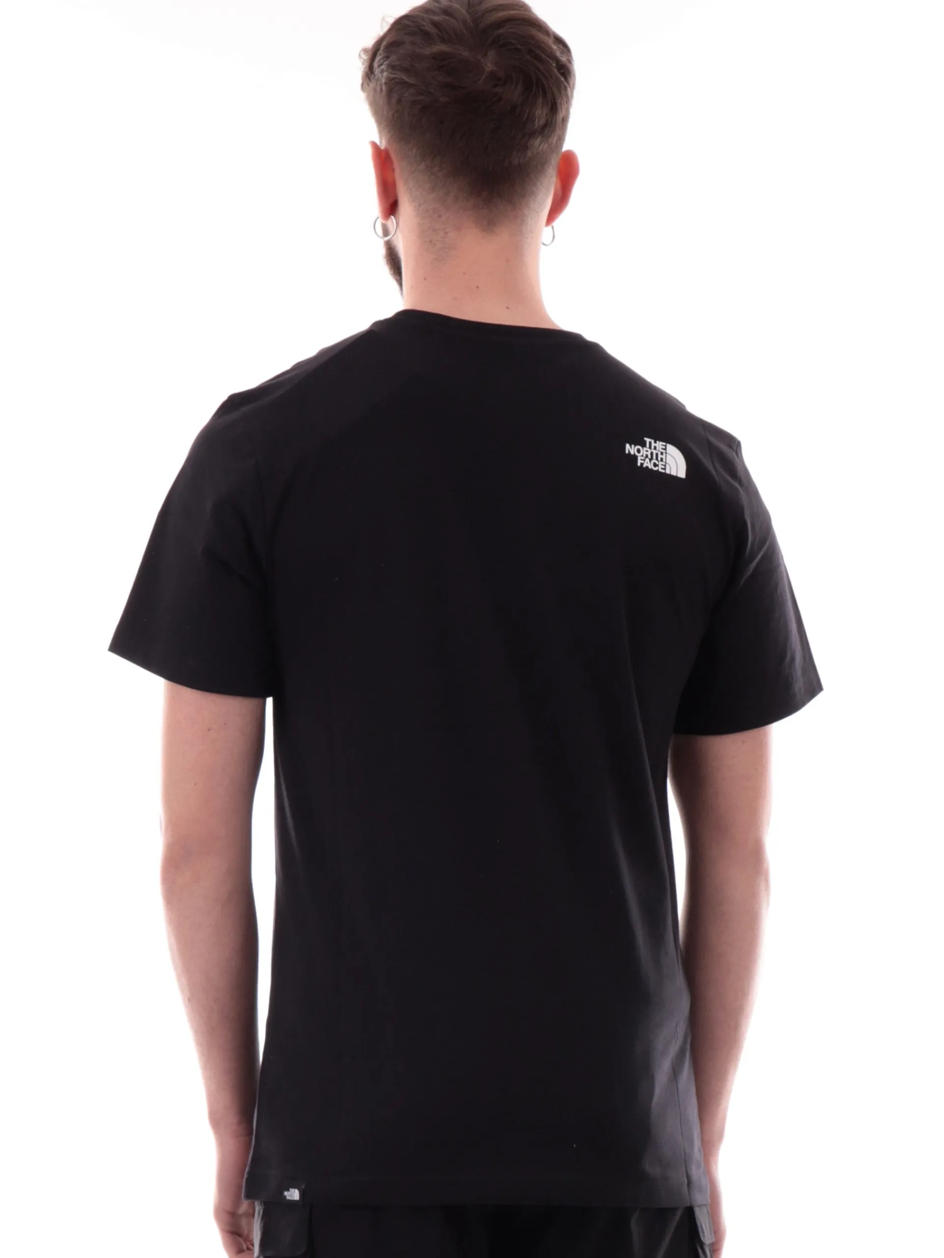 THE NORTH FACE T-Shirt*Maglia Easy Tee nera girocollo da uomo logo North Face stampato NF0A8A6C