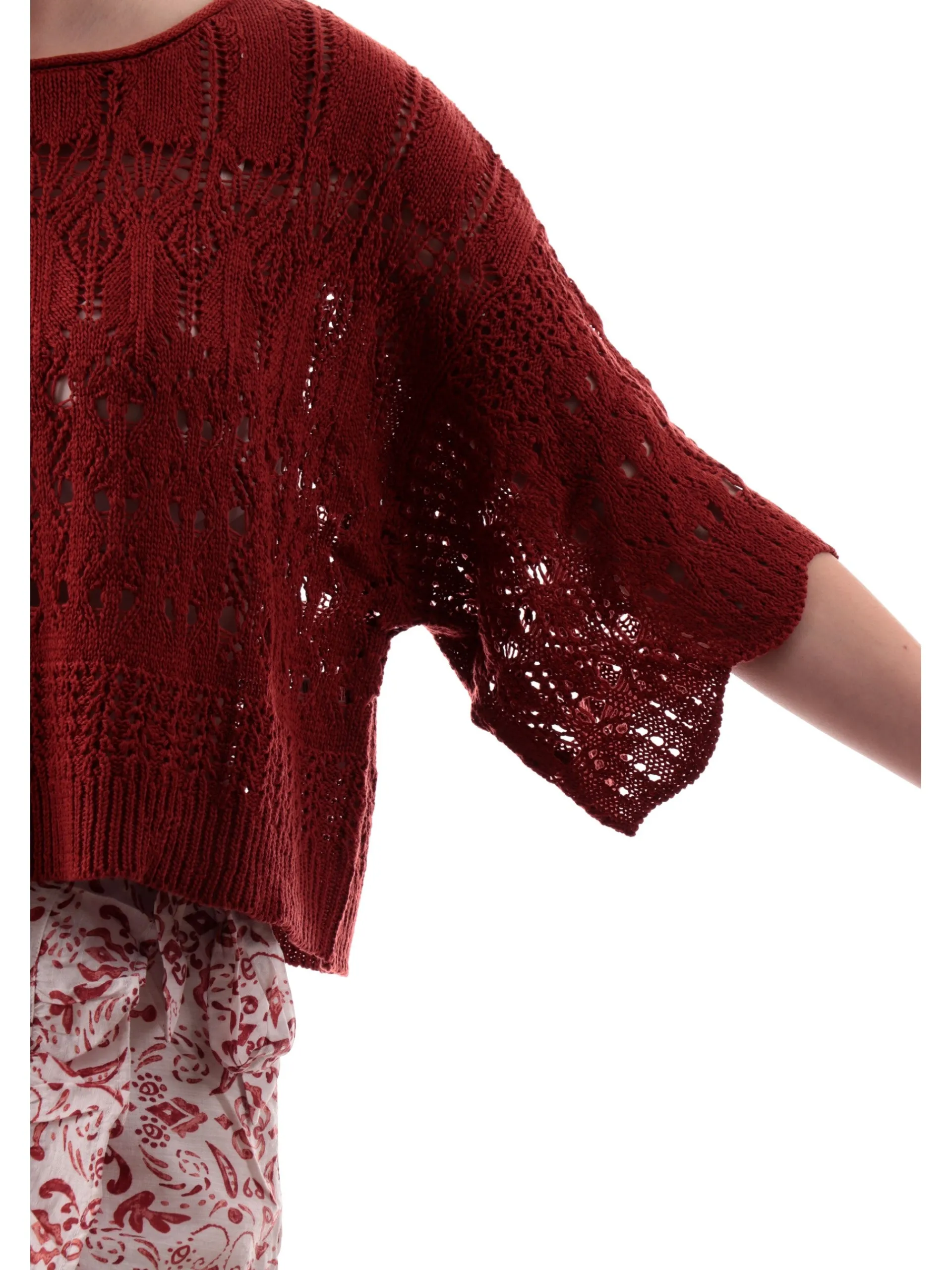 TIFFOSI Maglie*Maglia uncinetto ruggine bordeaux 10059045447