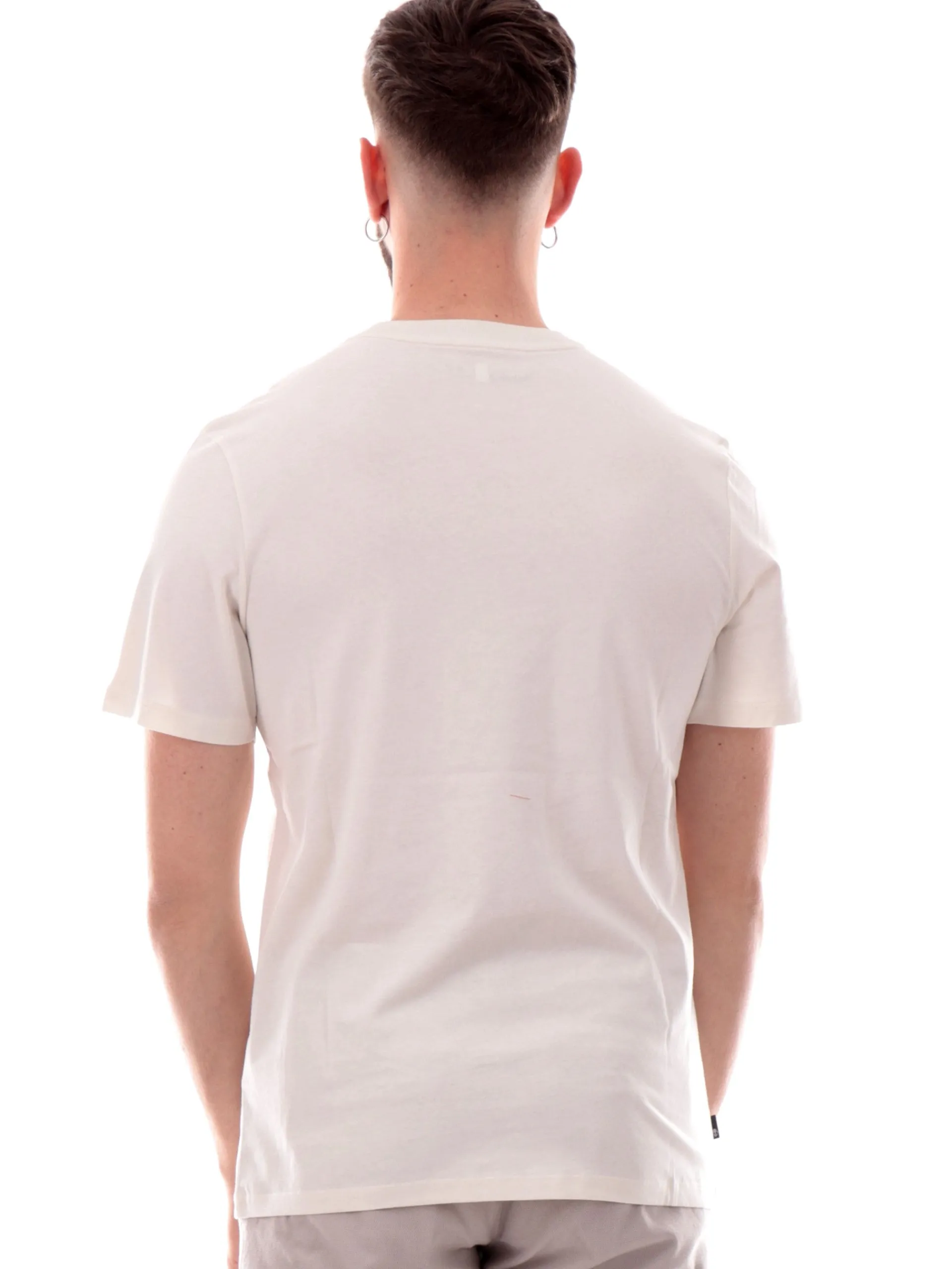 TIMBERLAND T-Shirt*Maglia bianca da uomo maxi stampa Kennebec River TB0A5UPQ