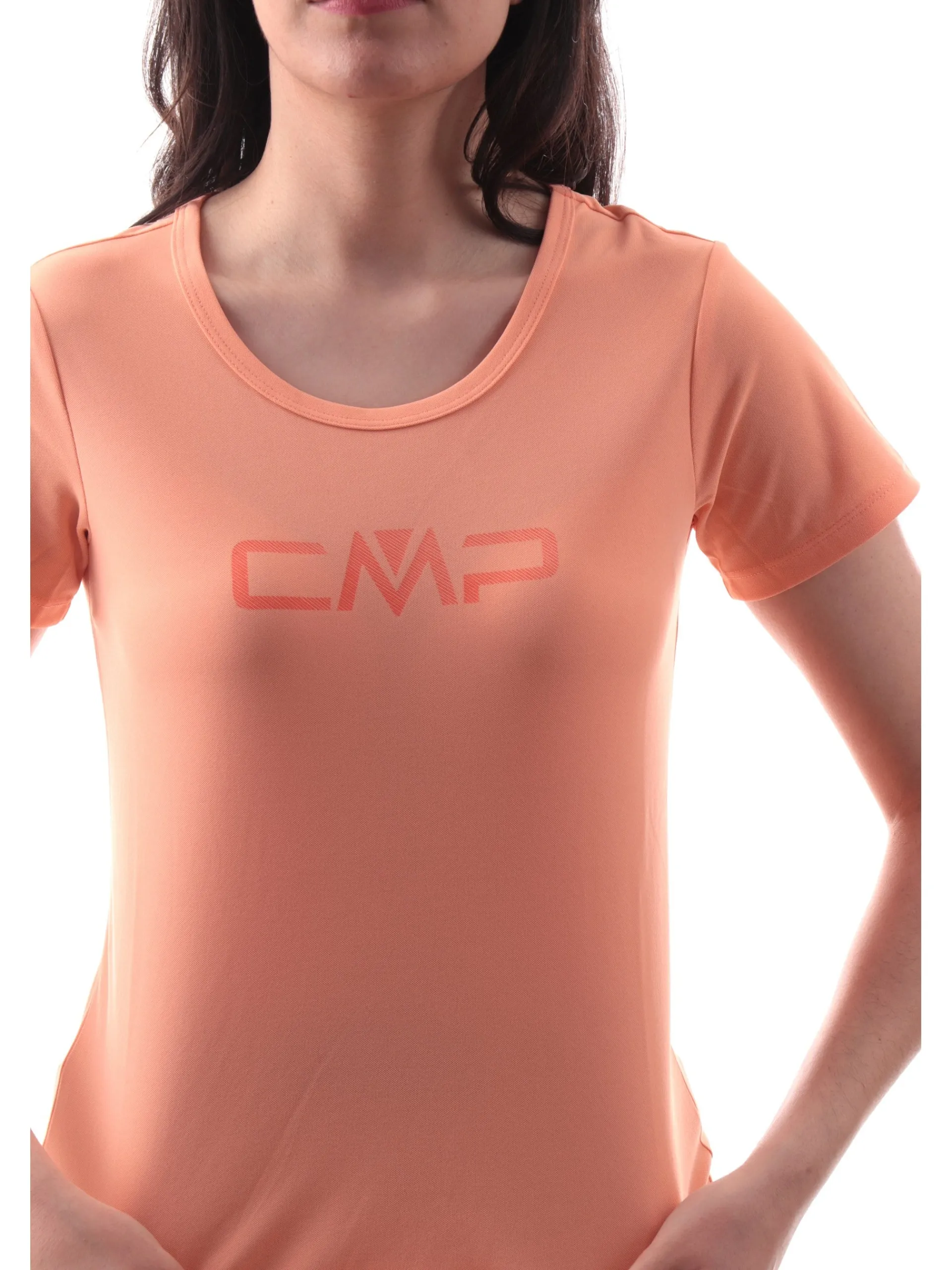 CMP T-Shirt*Maglia trekking rosa da donna con stampa 39T5676P