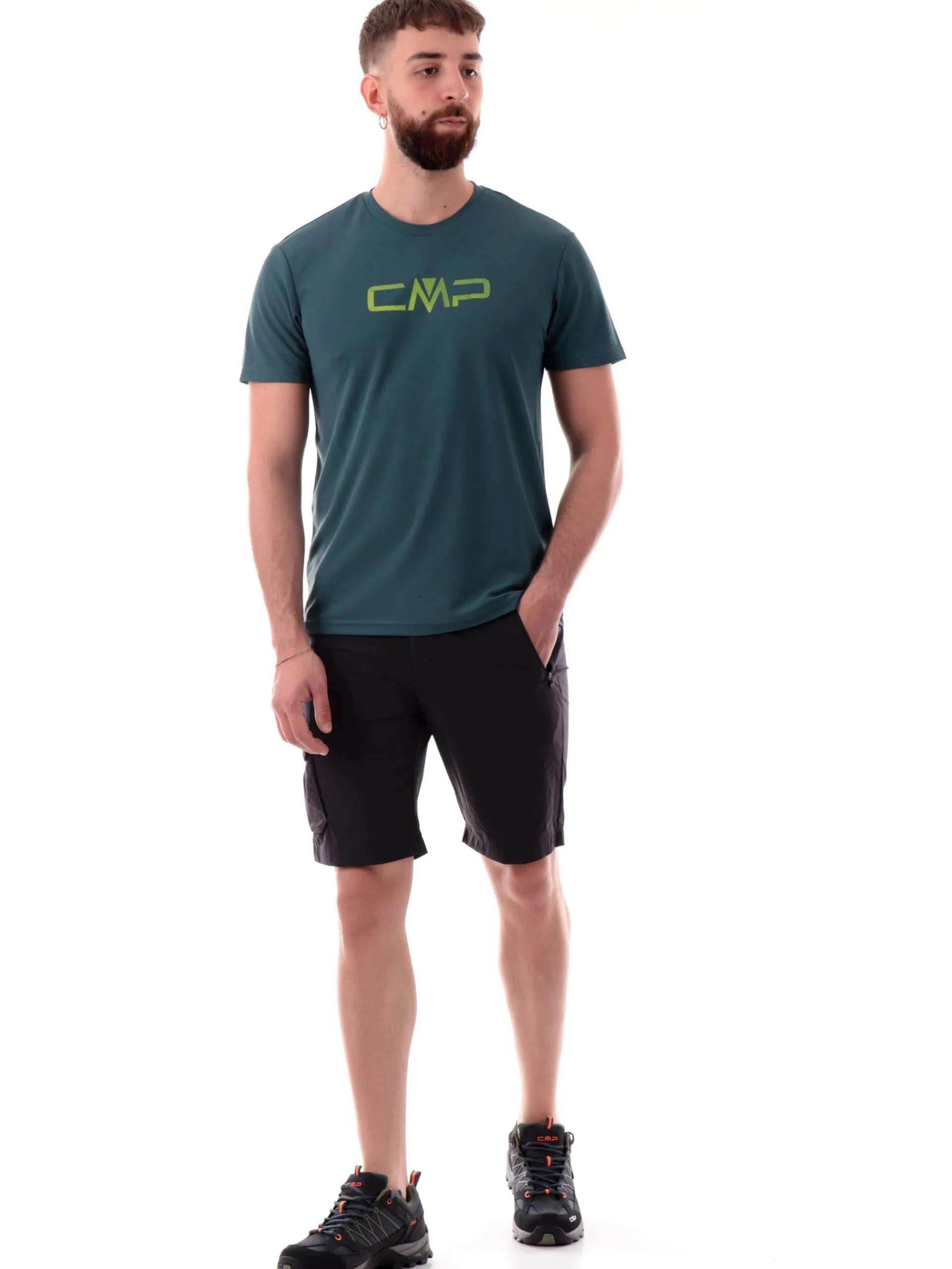 CMP T-Shirt*Maglia trekking verde da uomo 39T7117P