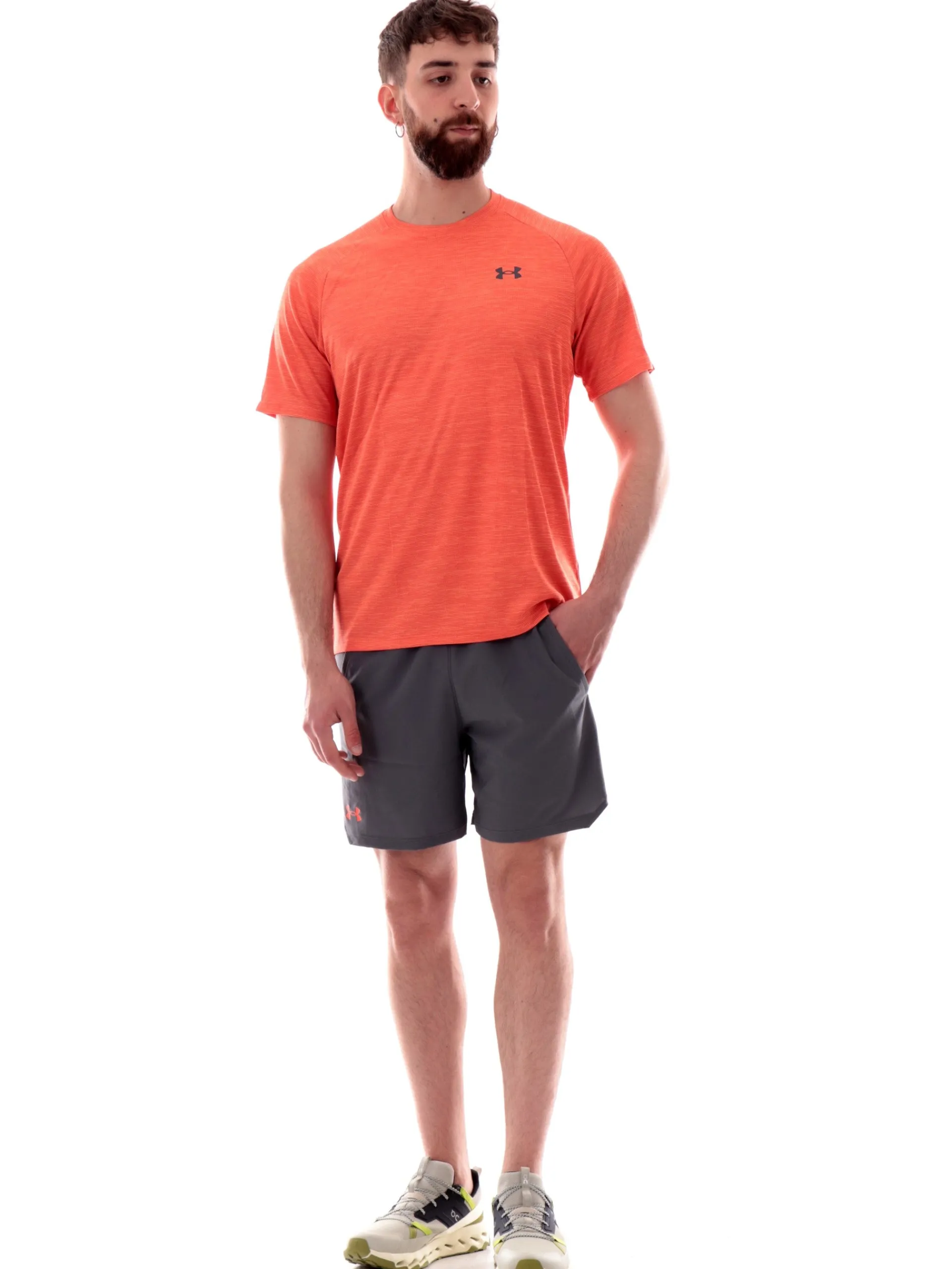UNDER ARMOUR T-Shirt*Maglia arancione da uomo Tech Textured 13827960