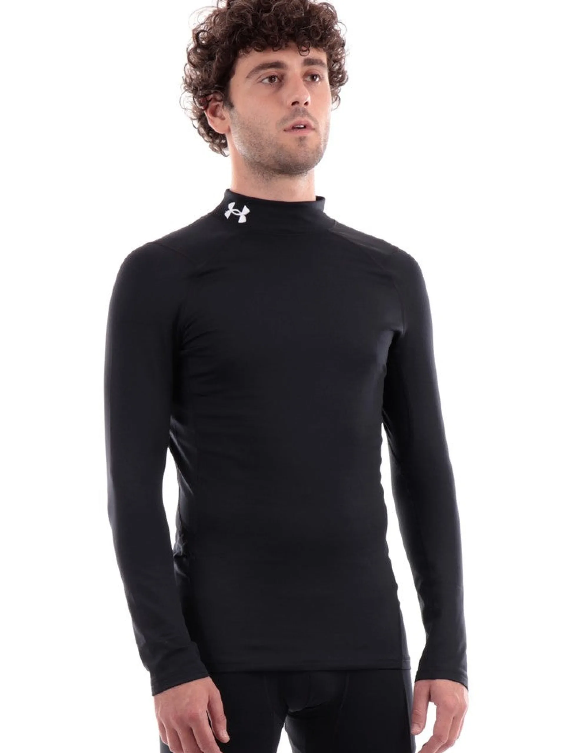 UNDER ARMOUR Abbigliamento|Maglie*Maglia nera da uomo Fitted Mock 13660660