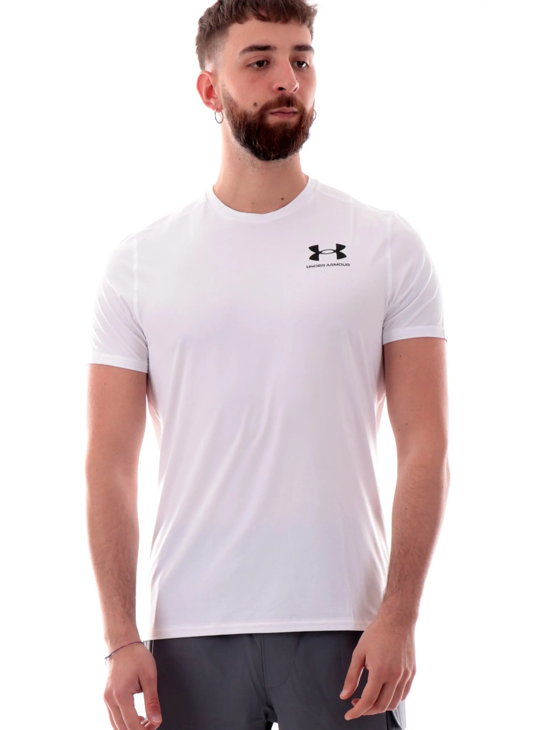 UNDER ARMOUR T-Shirt*Maglia tecnica bianca da uomo Heatgear Fitted 60009390