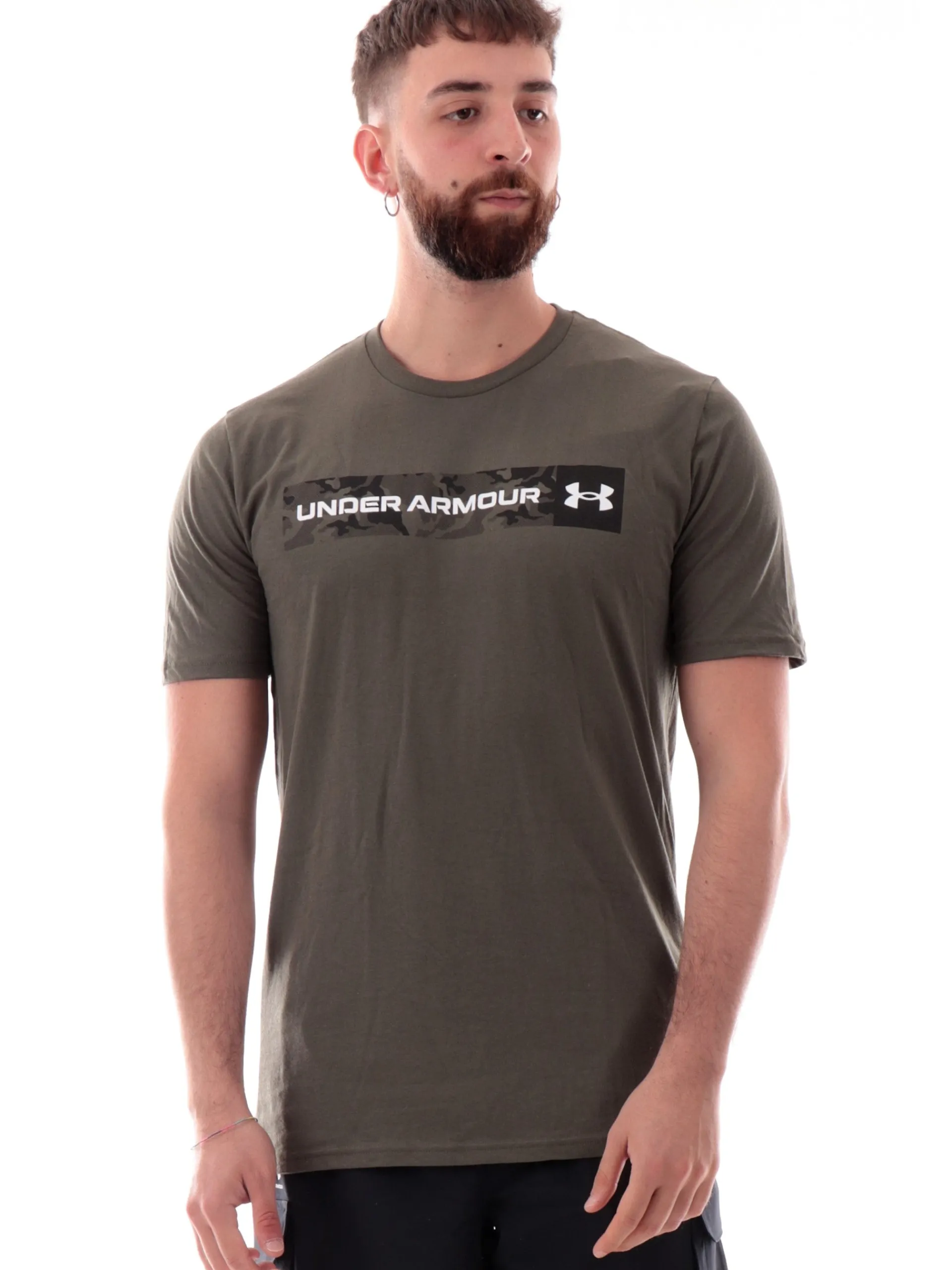 UNDER ARMOUR T-Shirt*Maglia verde da uomo logo camo 13768300