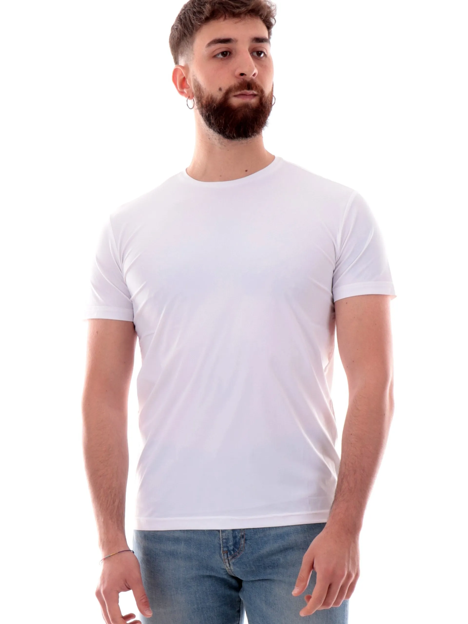 YES ZEE T-Shirt*Maglia bianca da uomo Tessuto T778OQ00-0107