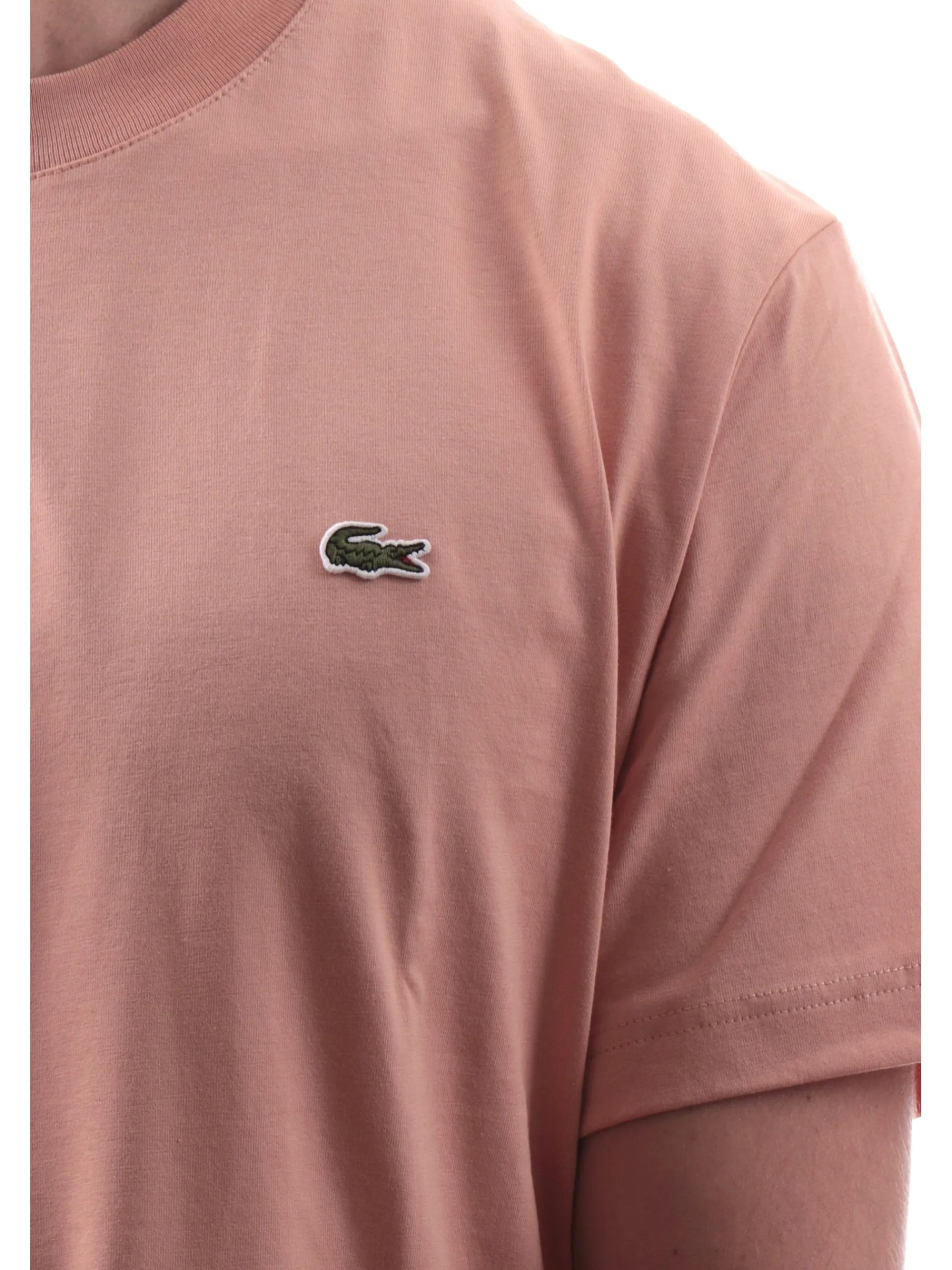 LACOSTE T-Shirt*Maglietta da uomo Rosa a maniche corte TH7318