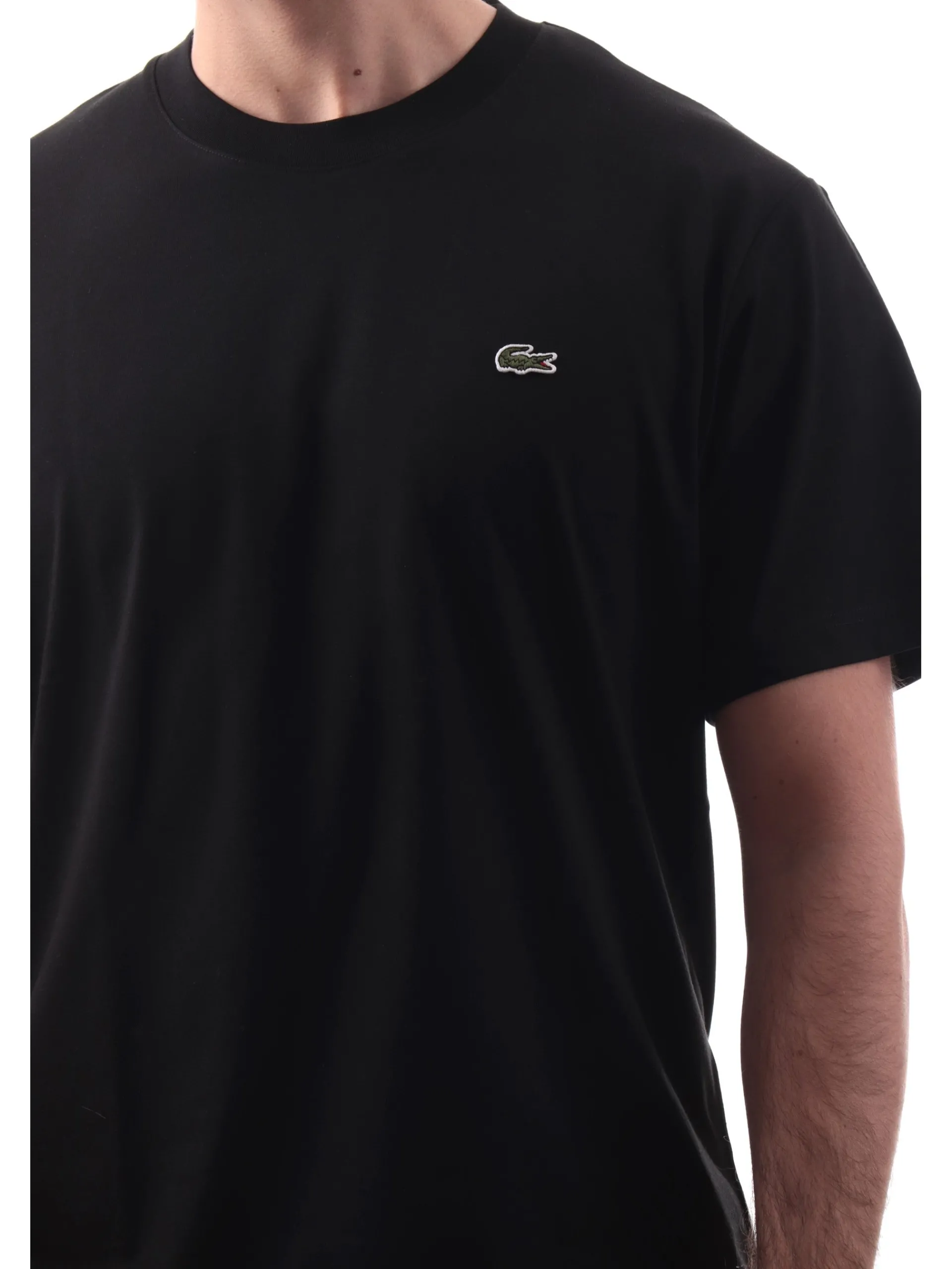 LACOSTE T-Shirt*Maglietta da uomo nera a maniche corte TH7318031