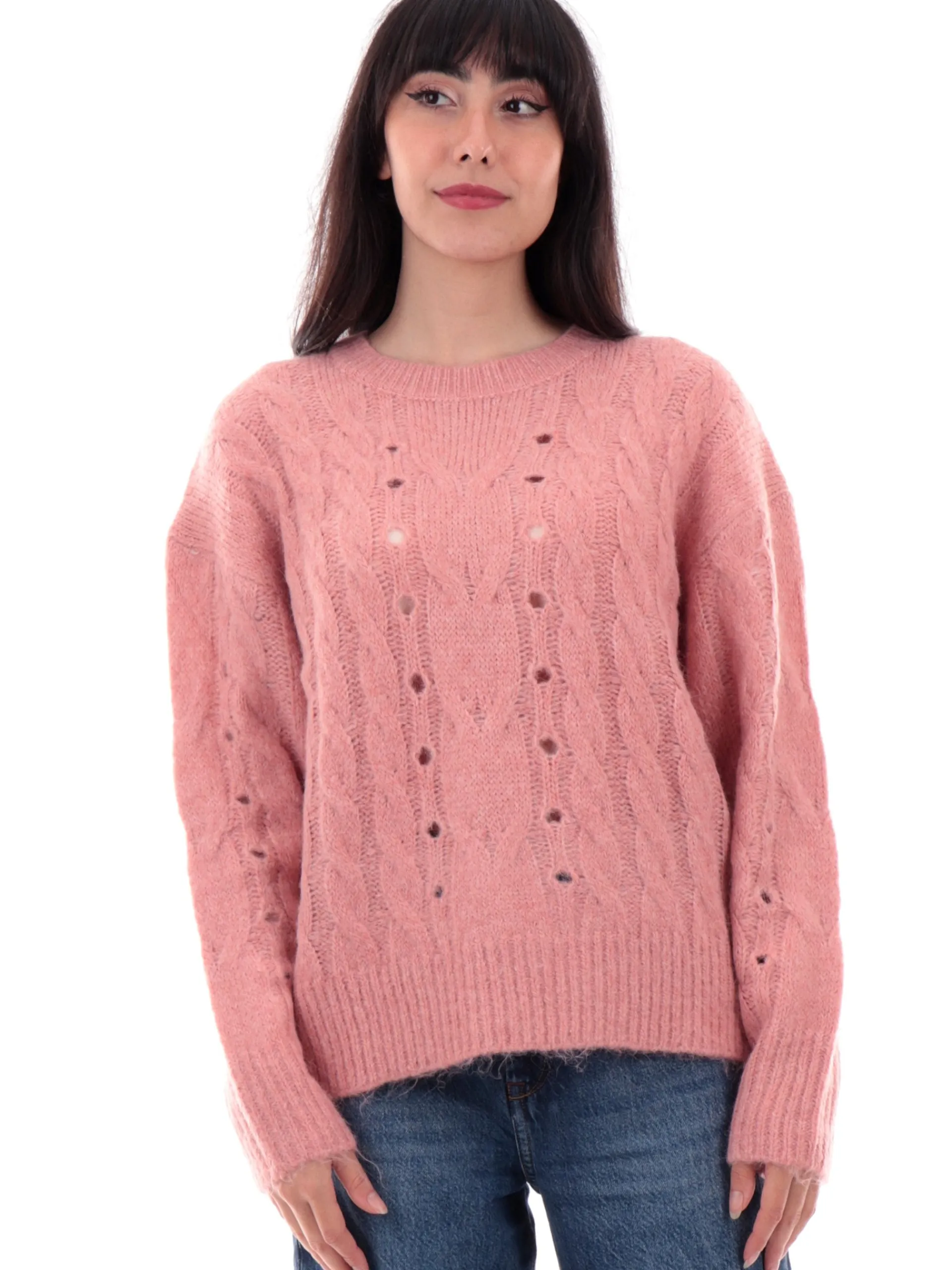 TIFFOSI Maglie*Maglione alpaca rosa da donna girocollo Hesperia 10056386