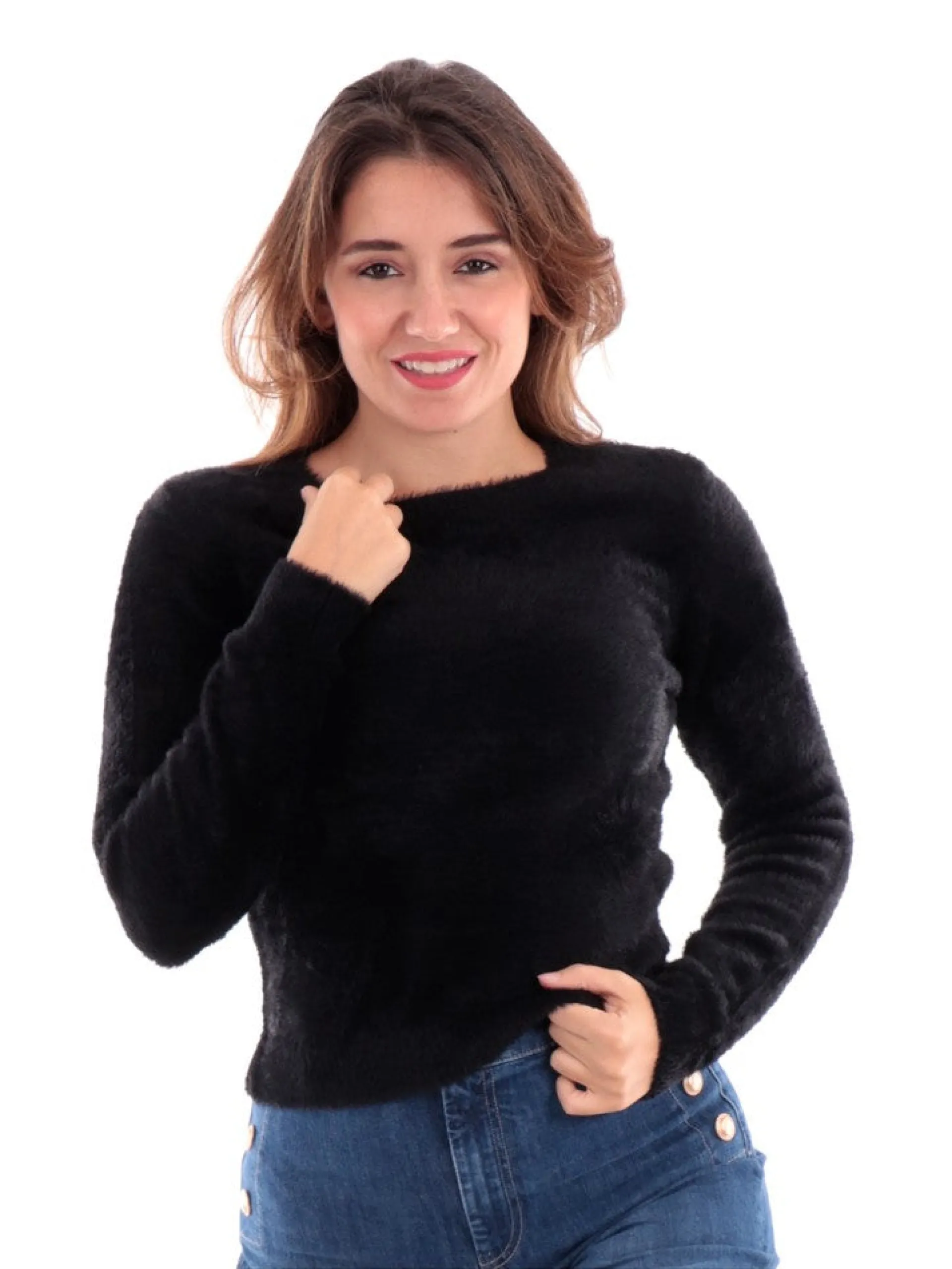 ANIS Maglie*Maglione nero da donna Nuvola 2351202