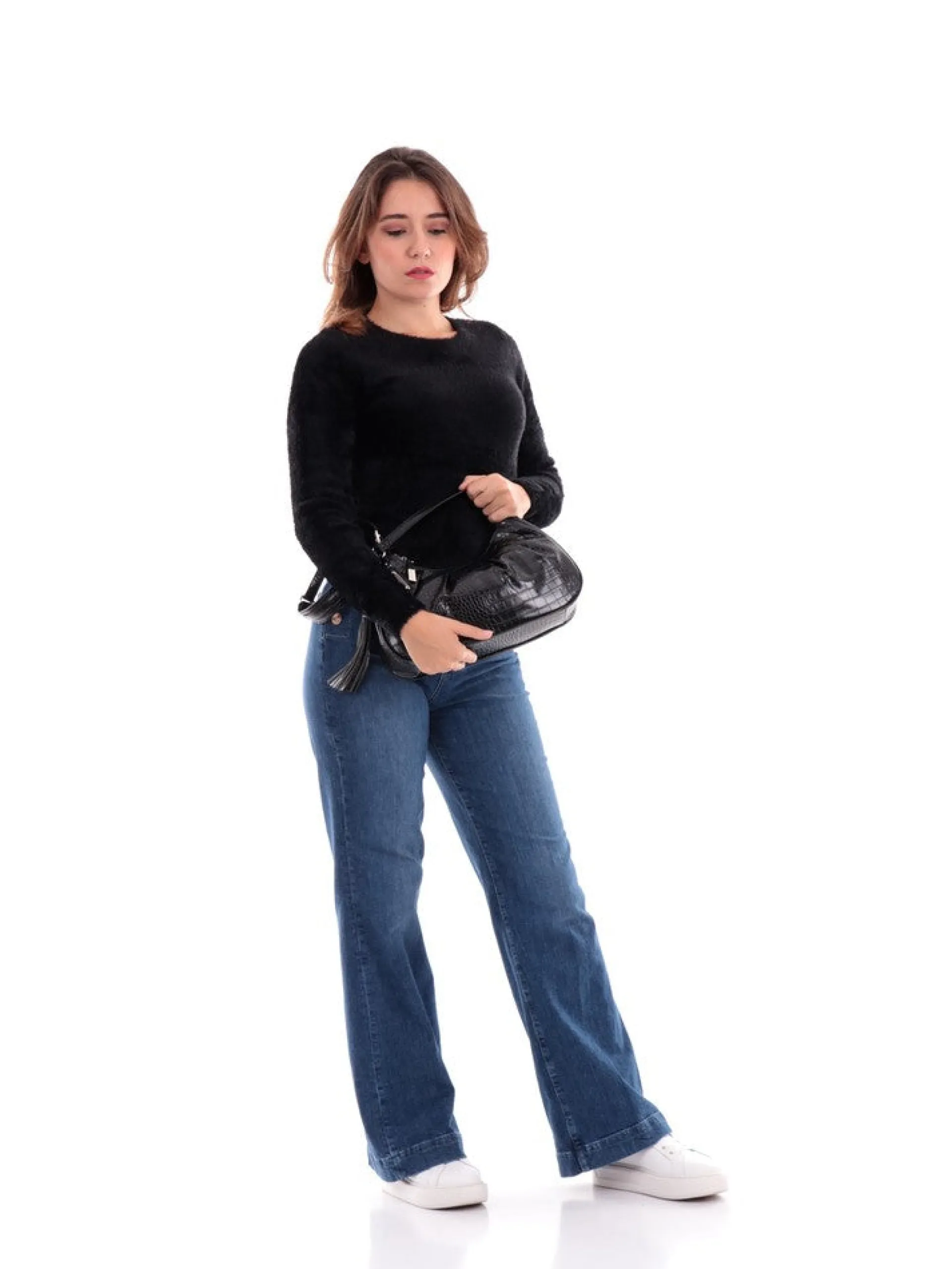 ANIS Maglie*Maglione nero da donna Nuvola 2351202