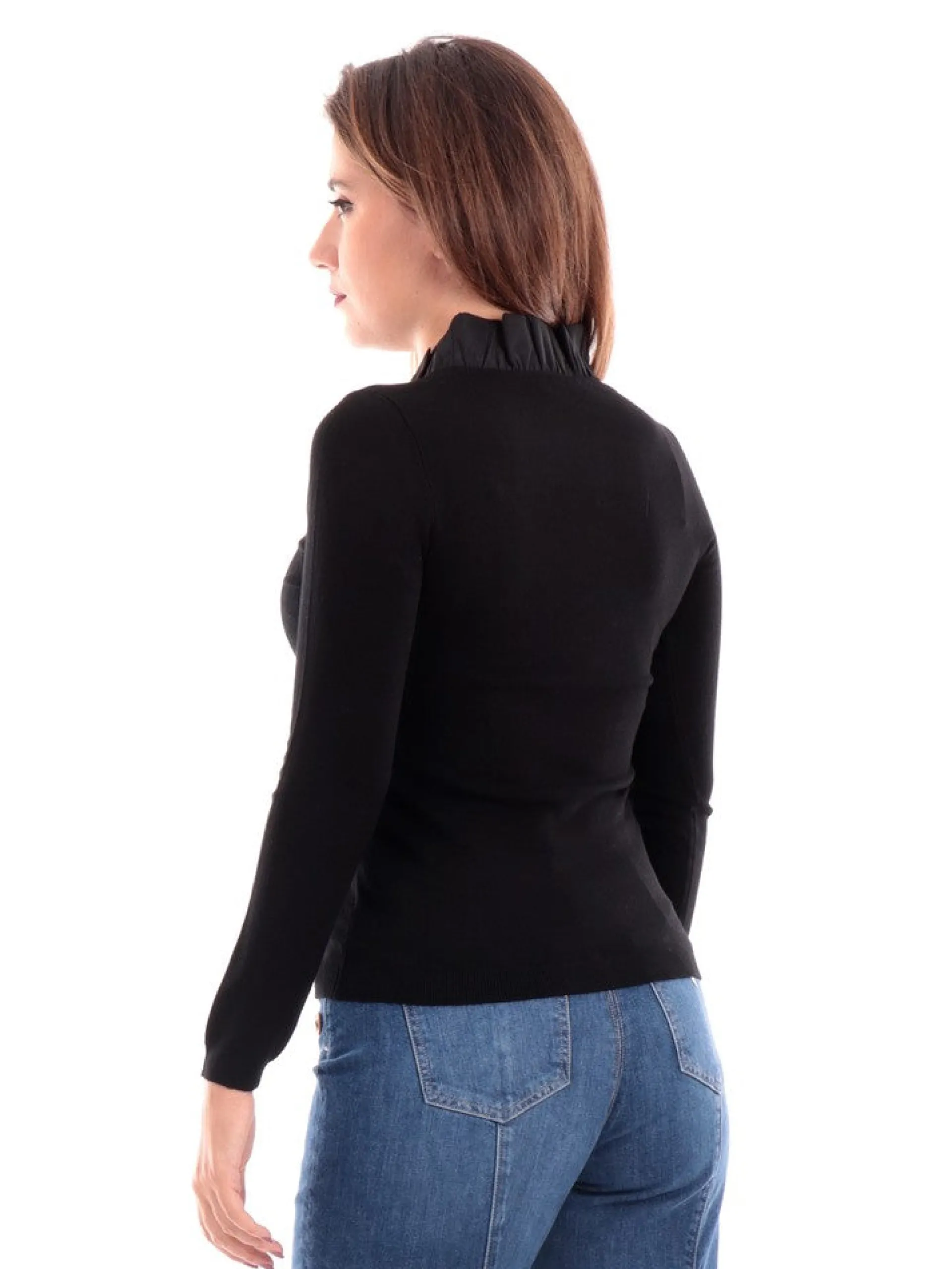 ANIS Maglie*Maglione nero da donna Rouches 2351016