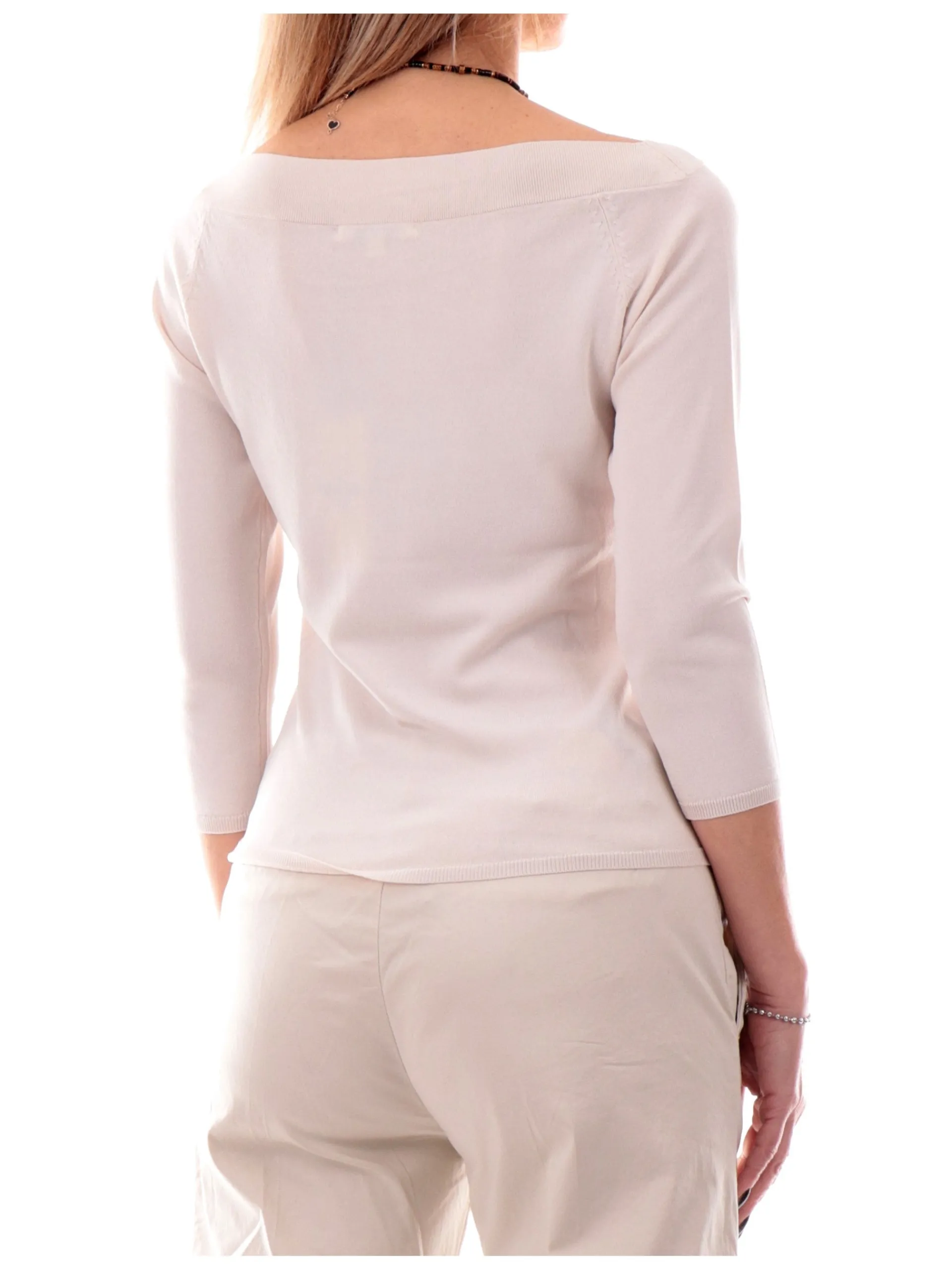 ANIS Maglie*Maglione spalle scoperte beige da donna maniche tre quarti Shiffer 251W6021