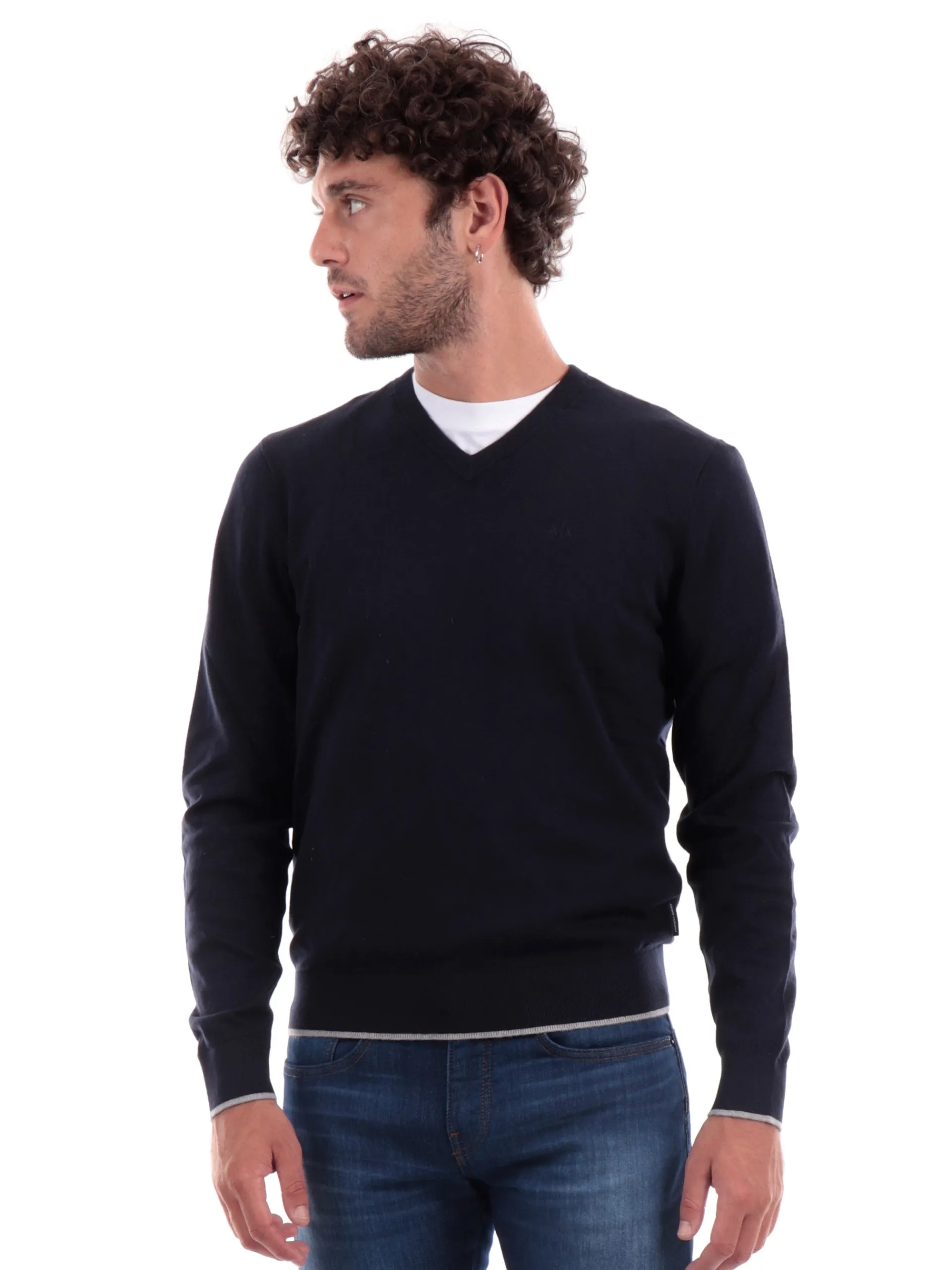 ARMANI EXCHANGE Maglie*Maglione blu da uomo 8NZM4BZM1HZ