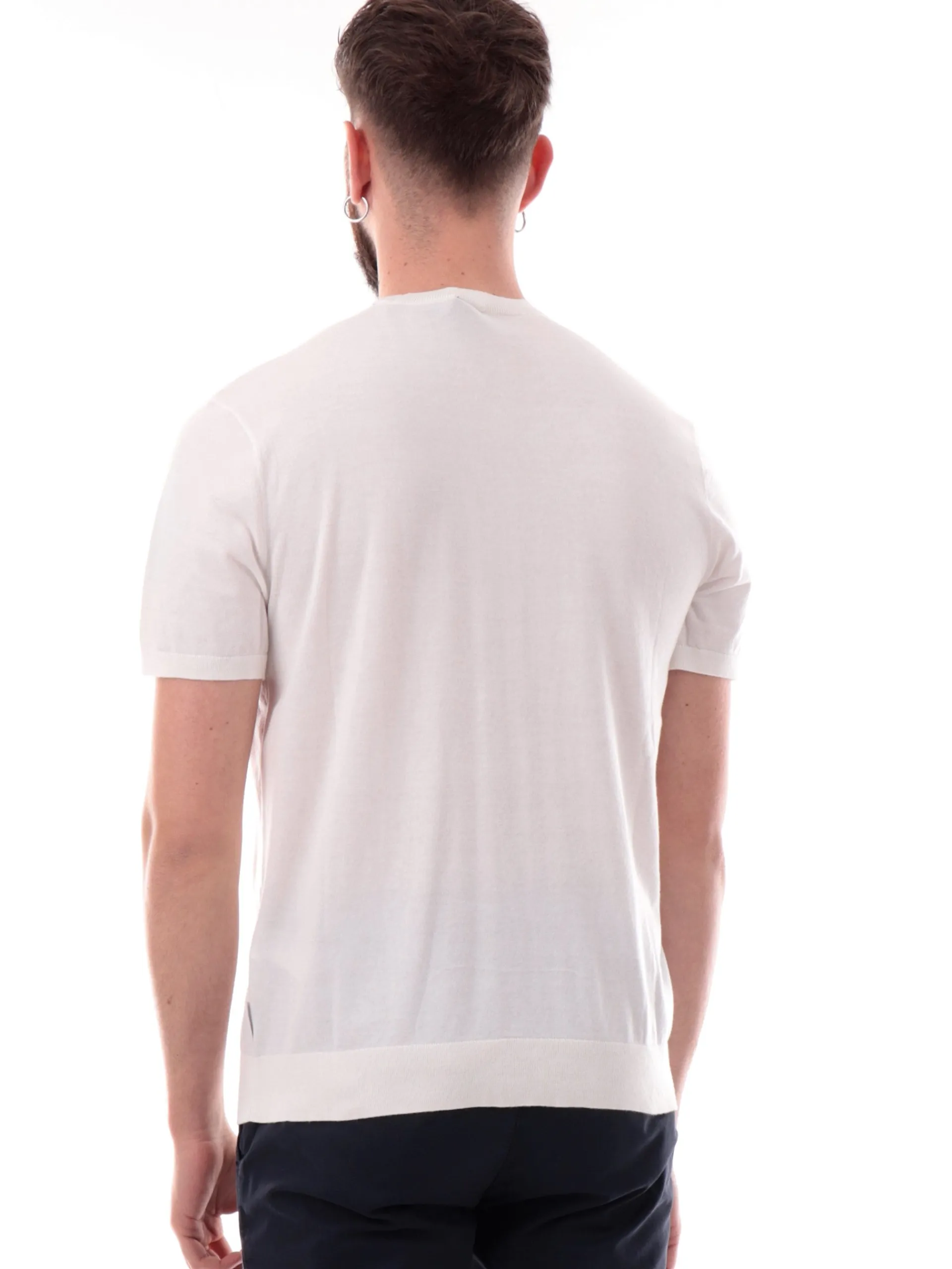 ARMANI EXCHANGE Maglie*Maglione AX maniche corte bianco da uomo 8NZM5CZM3JZ