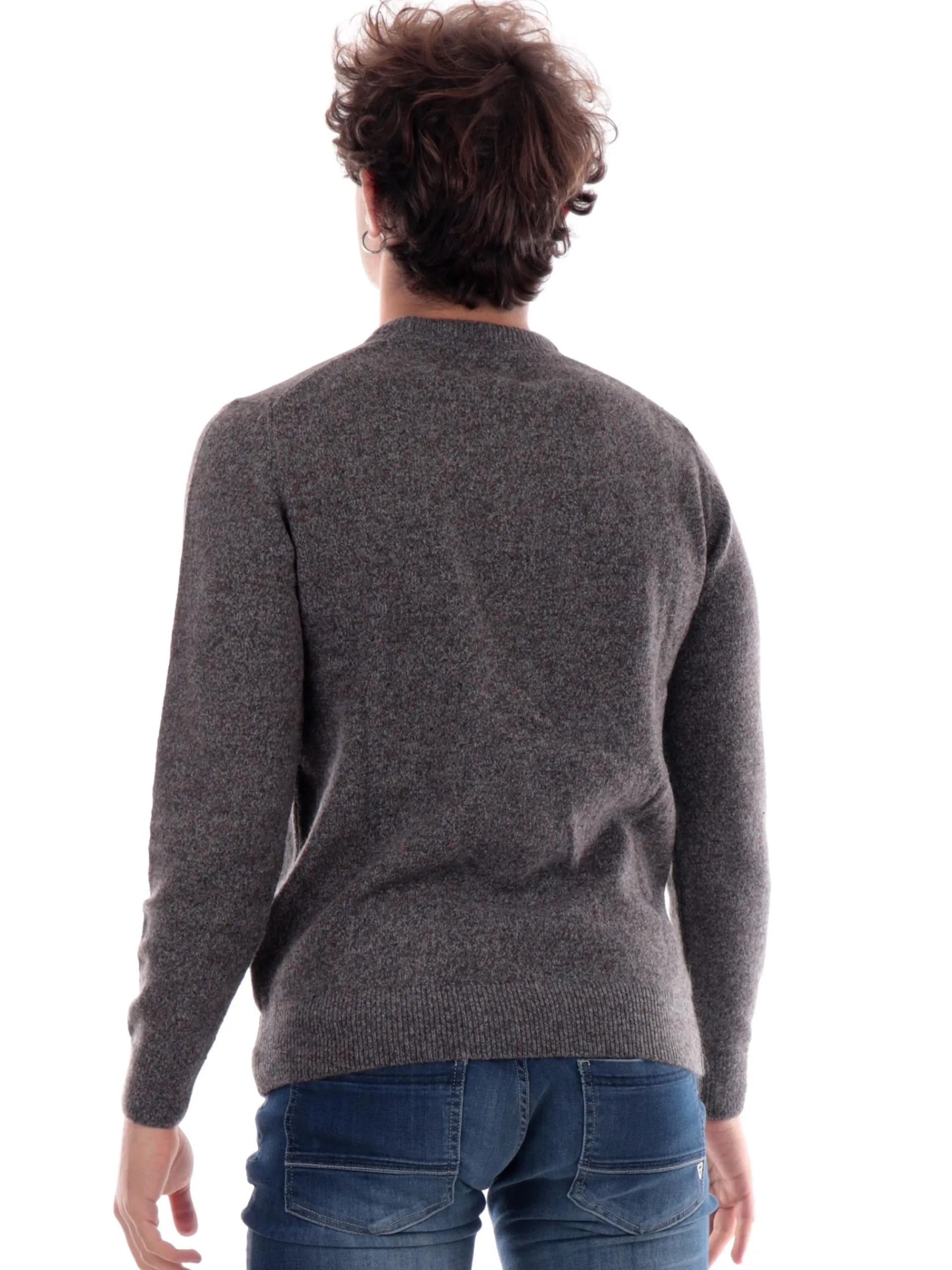 BARBOUR Maglie*Maglione da uomo grigio MKN0844