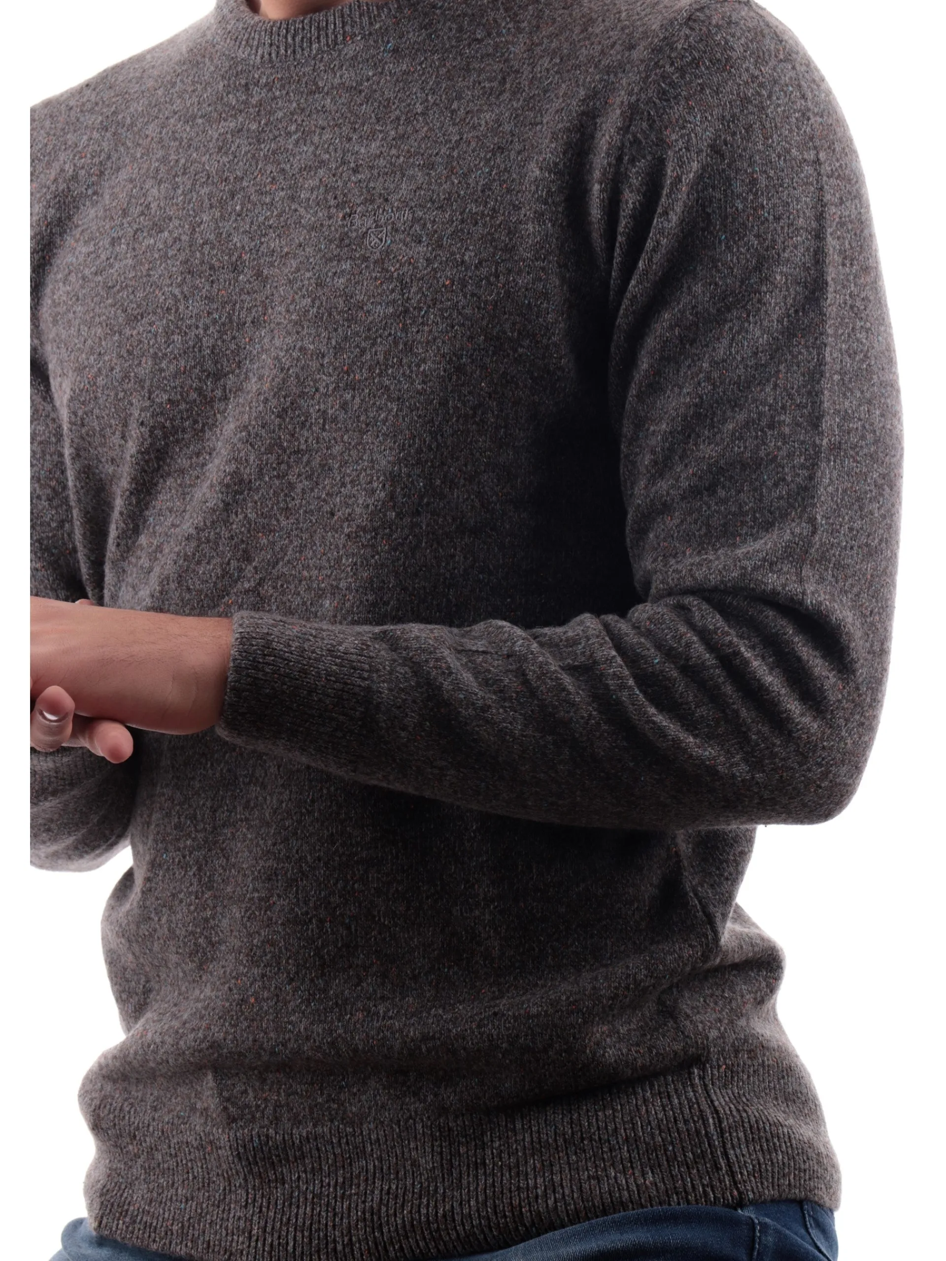 BARBOUR Maglie*Maglione da uomo grigio MKN0844