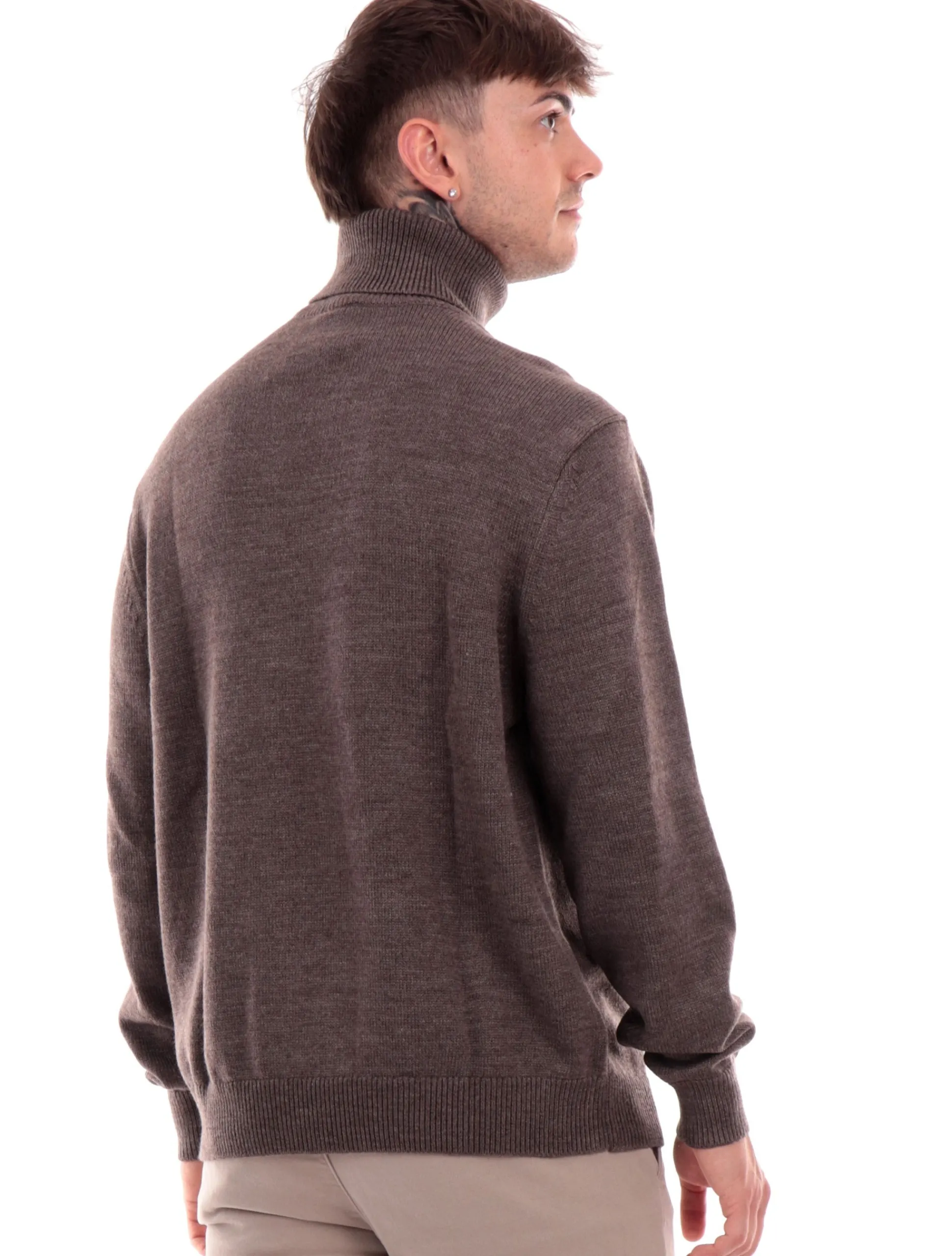 ARMANI EXCHANGE Maglie*Maglione dolcevita AX marrone da uomo 6DZM1HZM1LZ