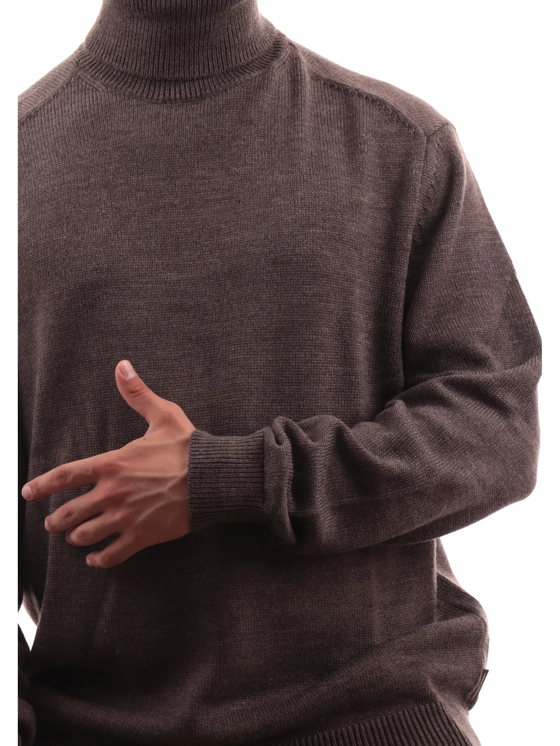 ARMANI EXCHANGE Maglie*Maglione dolcevita AX marrone da uomo 6DZM1HZM1LZ
