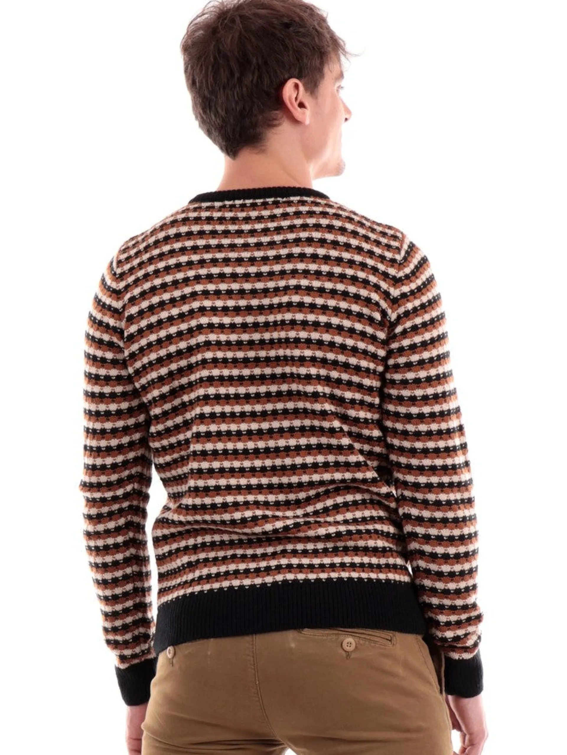 FIFTY FOUR Maglie*Maglione marrone da uomo NITREWA90