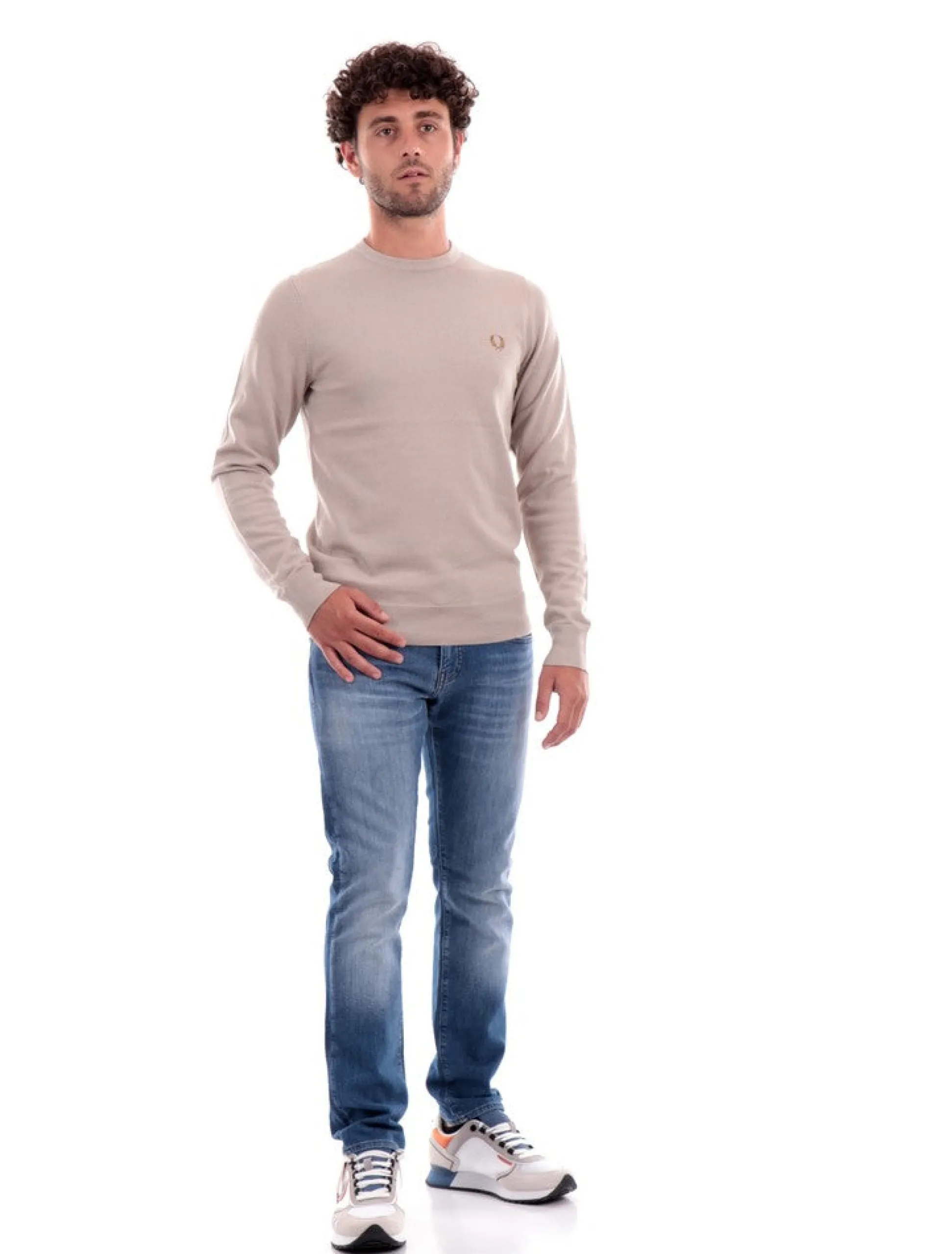 FRED PERRY Maglie*Maglione beige da uomo K9601