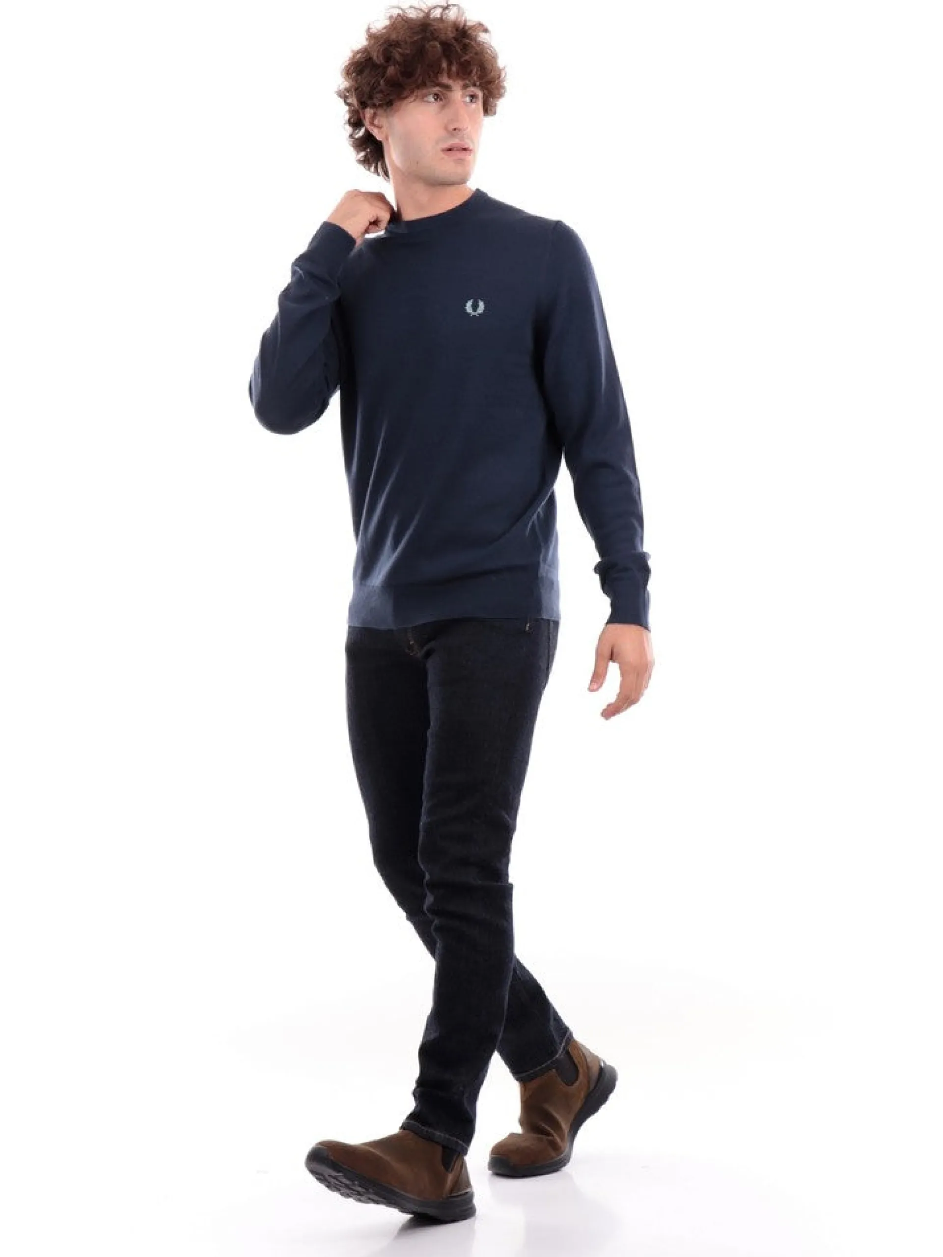 FRED PERRY Maglie*Maglione blu da uomo K9601