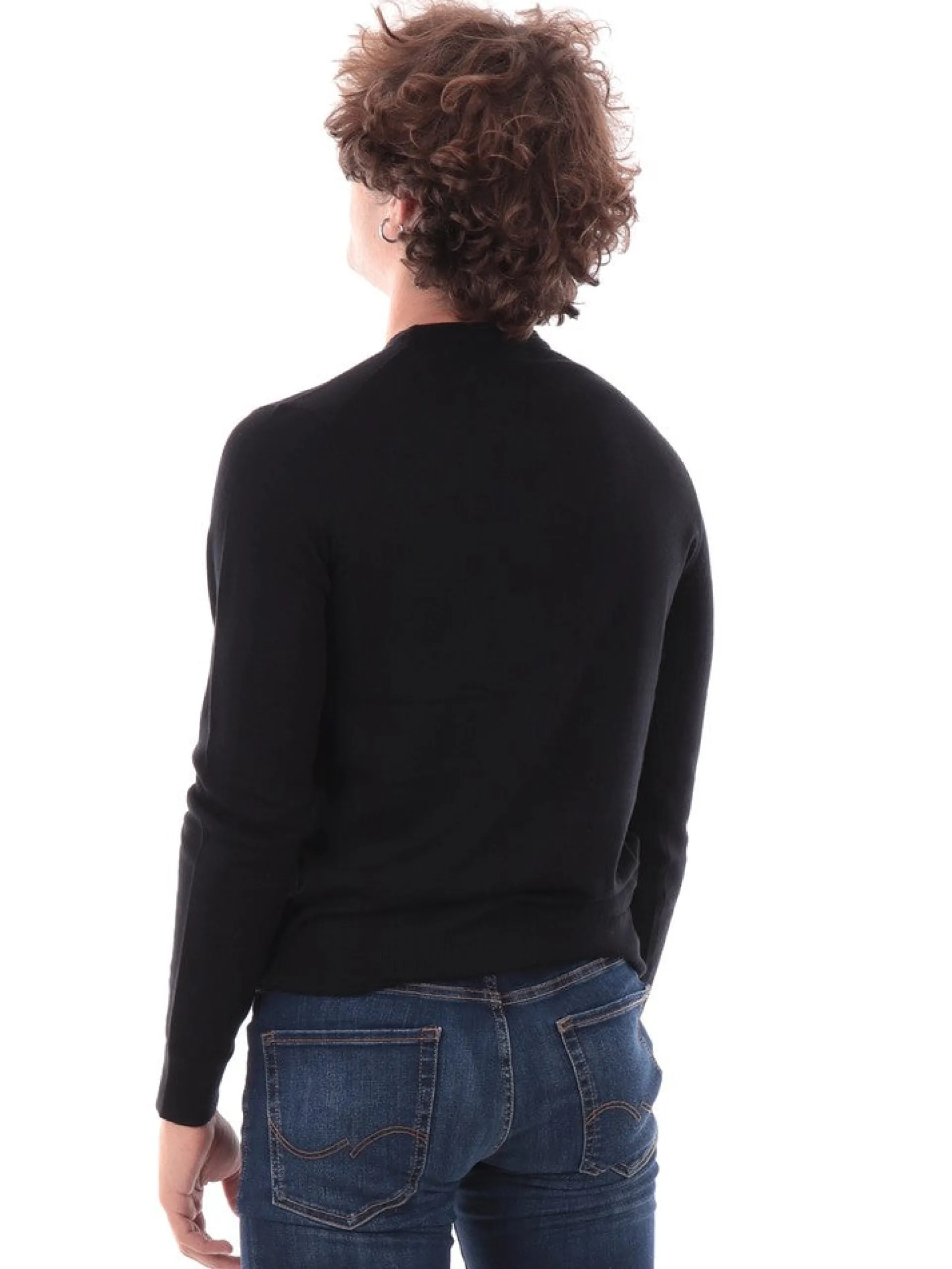 FRED PERRY Maglie*Maglione nera da uomo K9601
